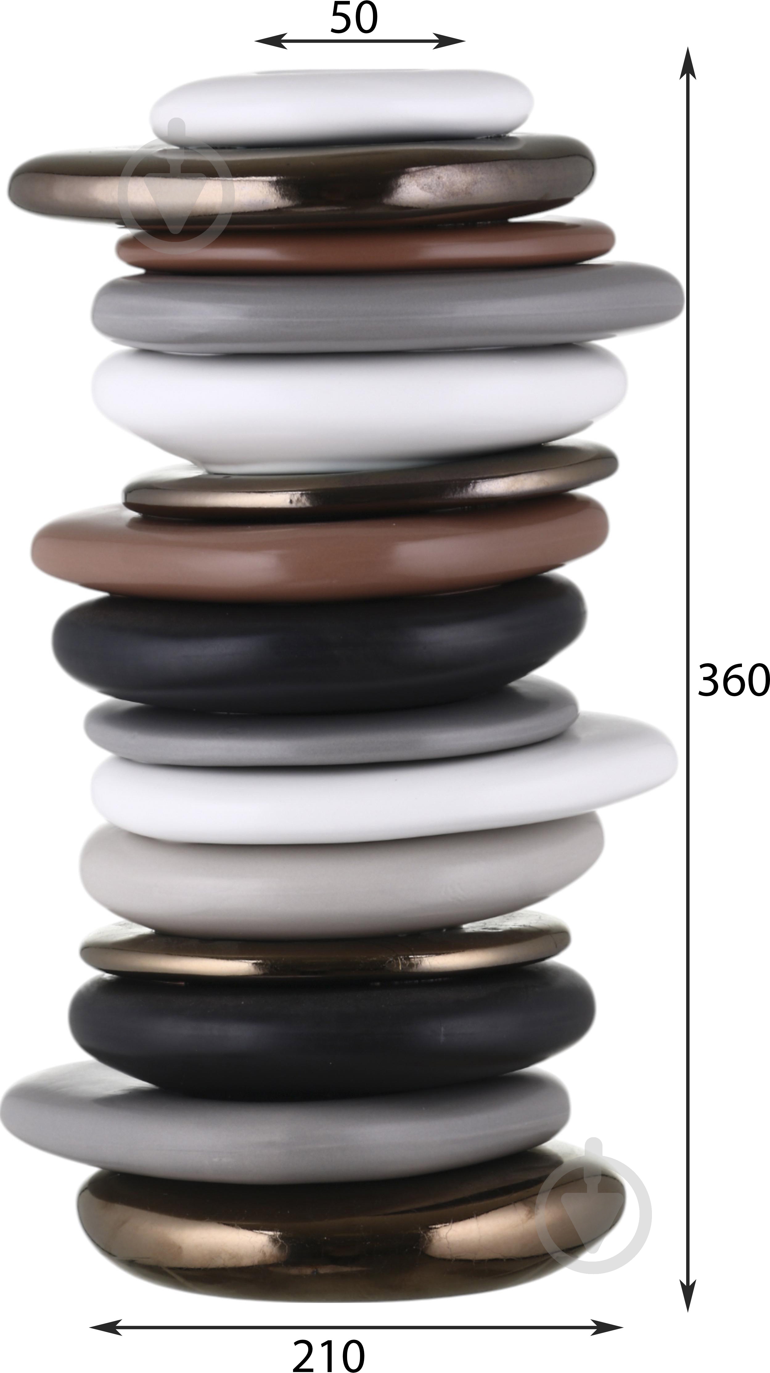 Ваза Inari Jada 35,5 см разноцветная K12691 - фото 2 Ваза Inari Jada 35,5 см разноцветная K12691 - фото 2