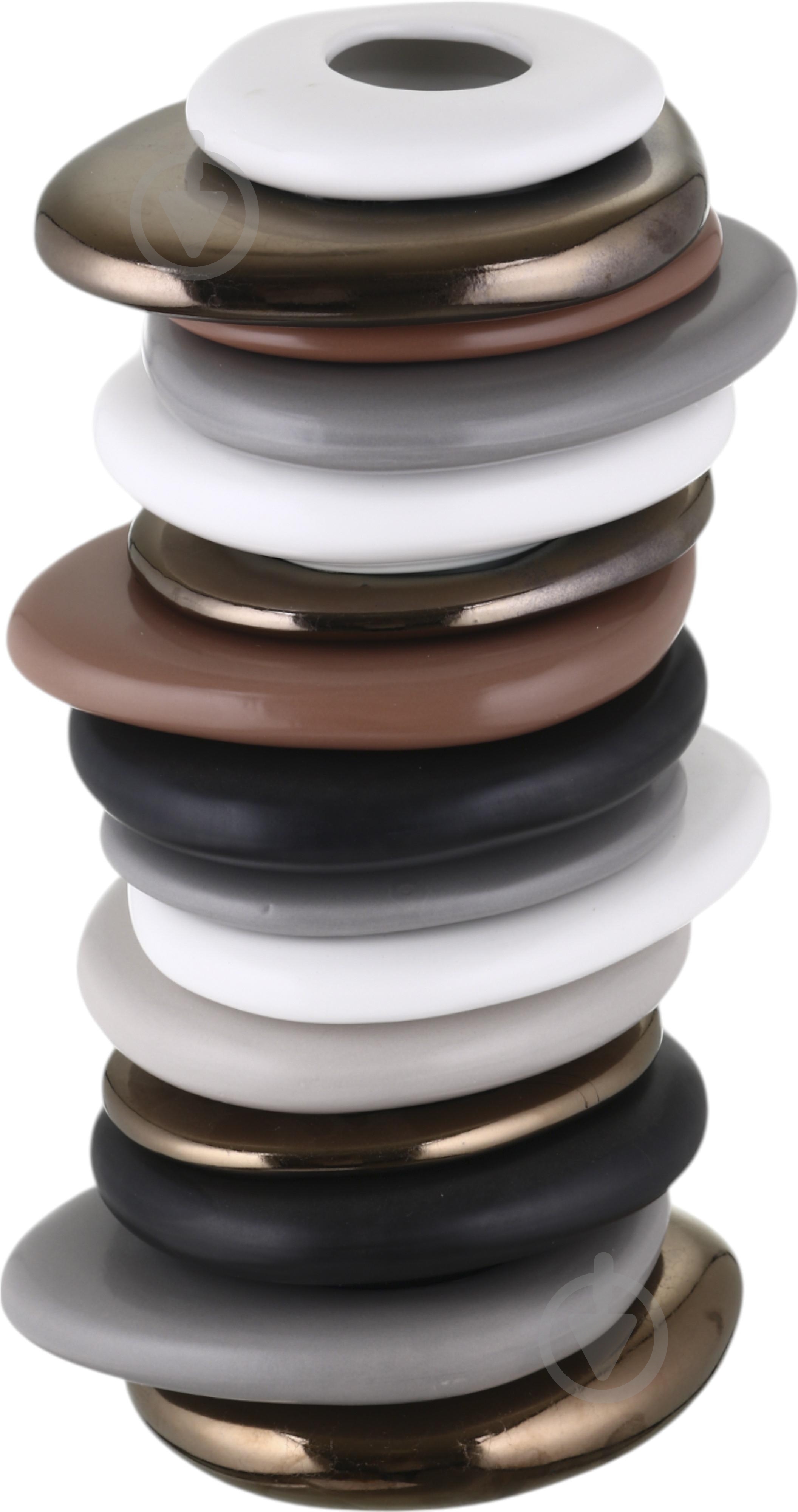 Ваза Inari Jada 35,5 см разноцветная K12691 - фото 1 Ваза Inari Jada 35,5 см разноцветная K12691 - фото 1