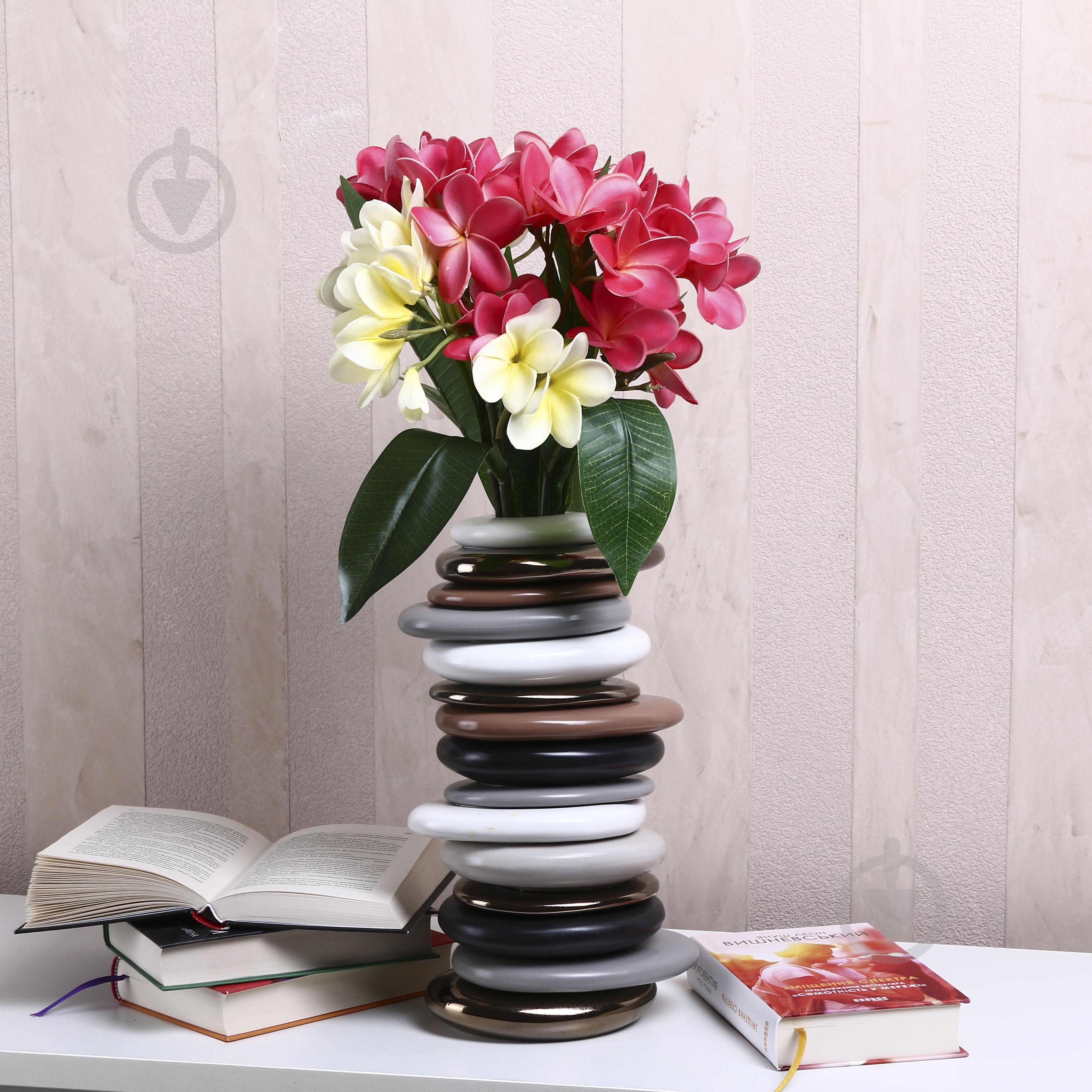 Ваза Inari Jada 35,5 см разноцветная K12691 - фото 5 Ваза Inari Jada 35,5 см разноцветная K12691 - фото 5