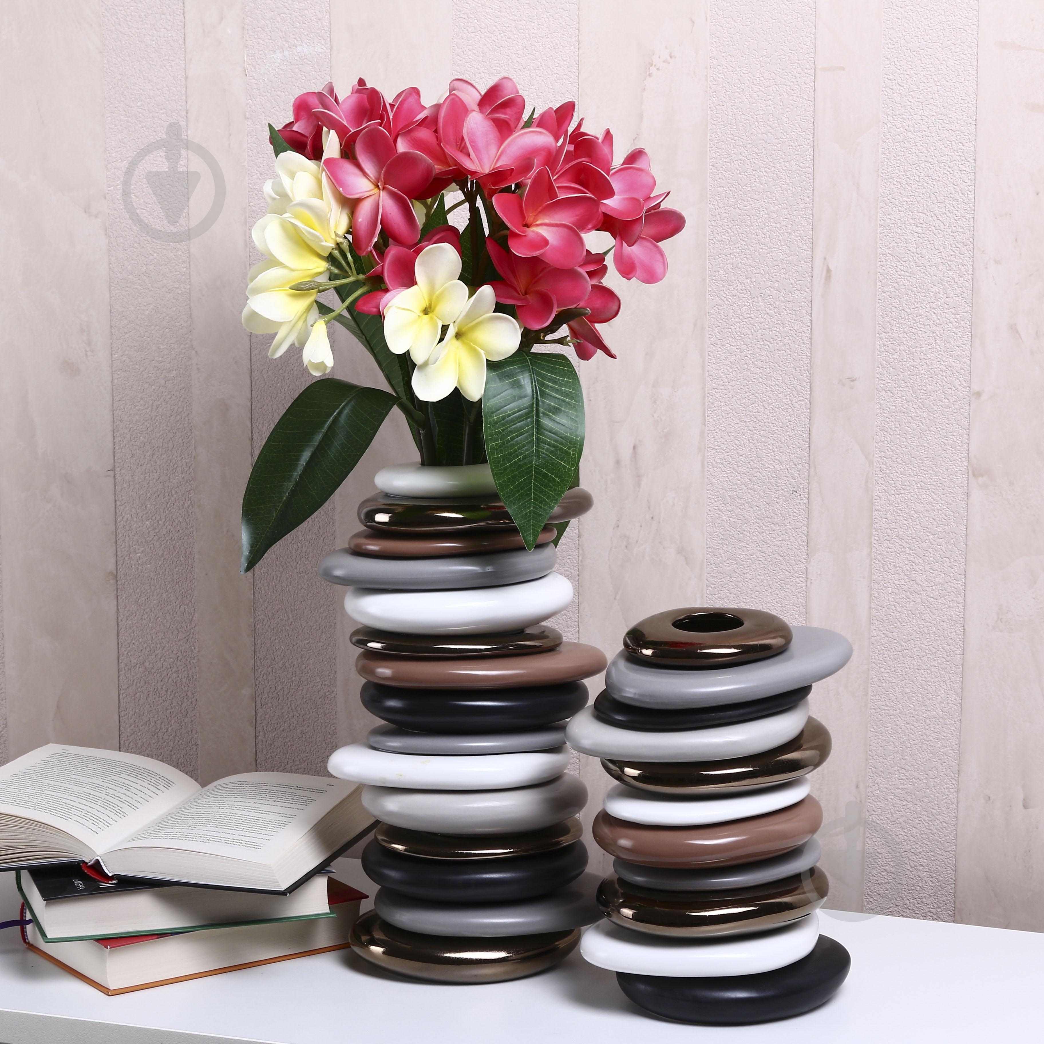 Ваза Inari Jada 35,5 см разноцветная K12691 - фото 6 Ваза Inari Jada 35,5 см разноцветная K12691 - фото 6