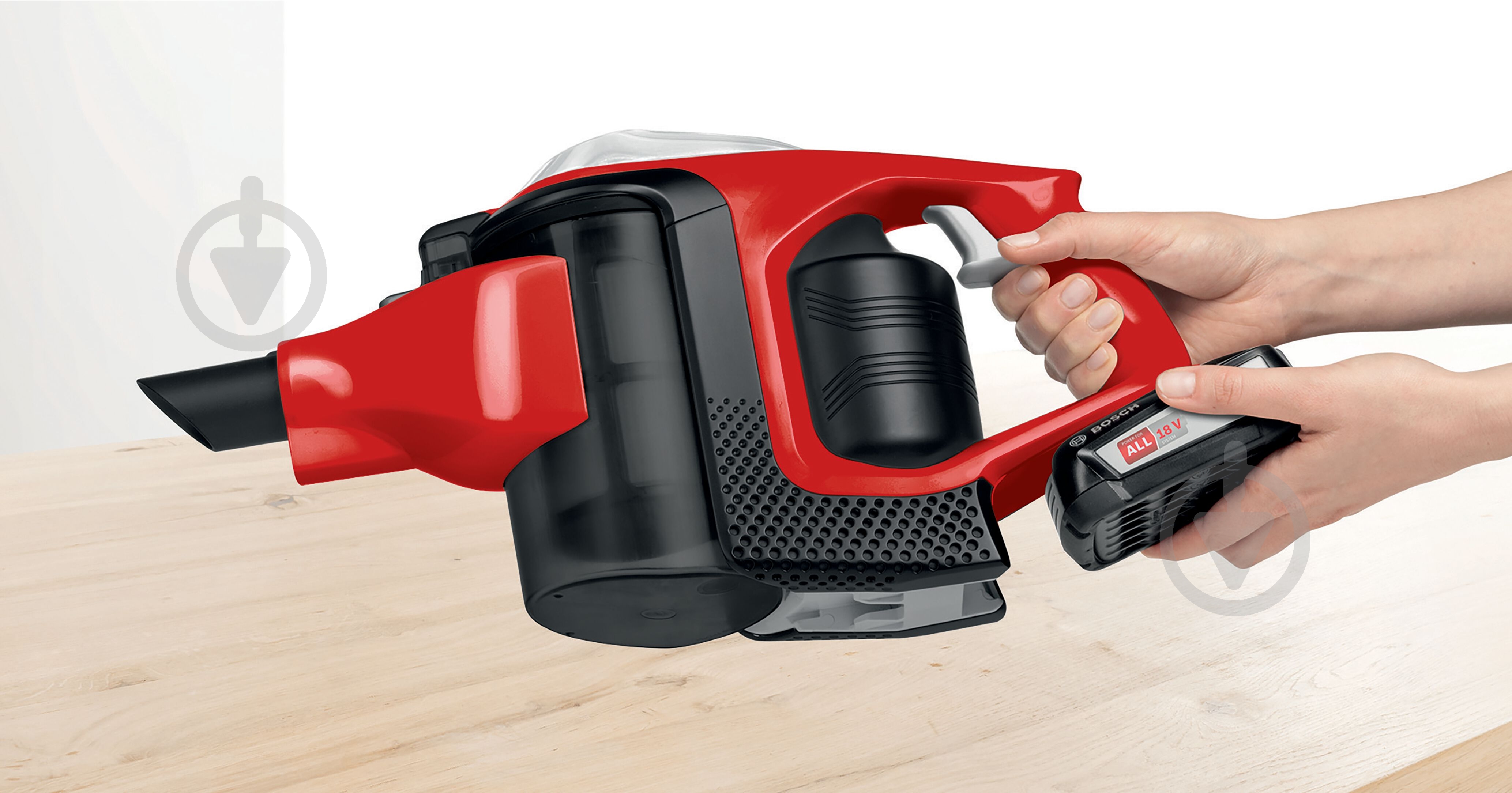 Пылесос аккумуляторный Bosch BBS81PET red - фото 14