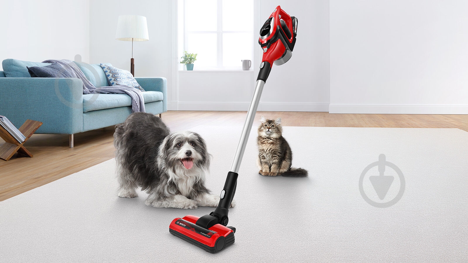 Пылесос аккумуляторный Bosch BBS81PET red - фото 7