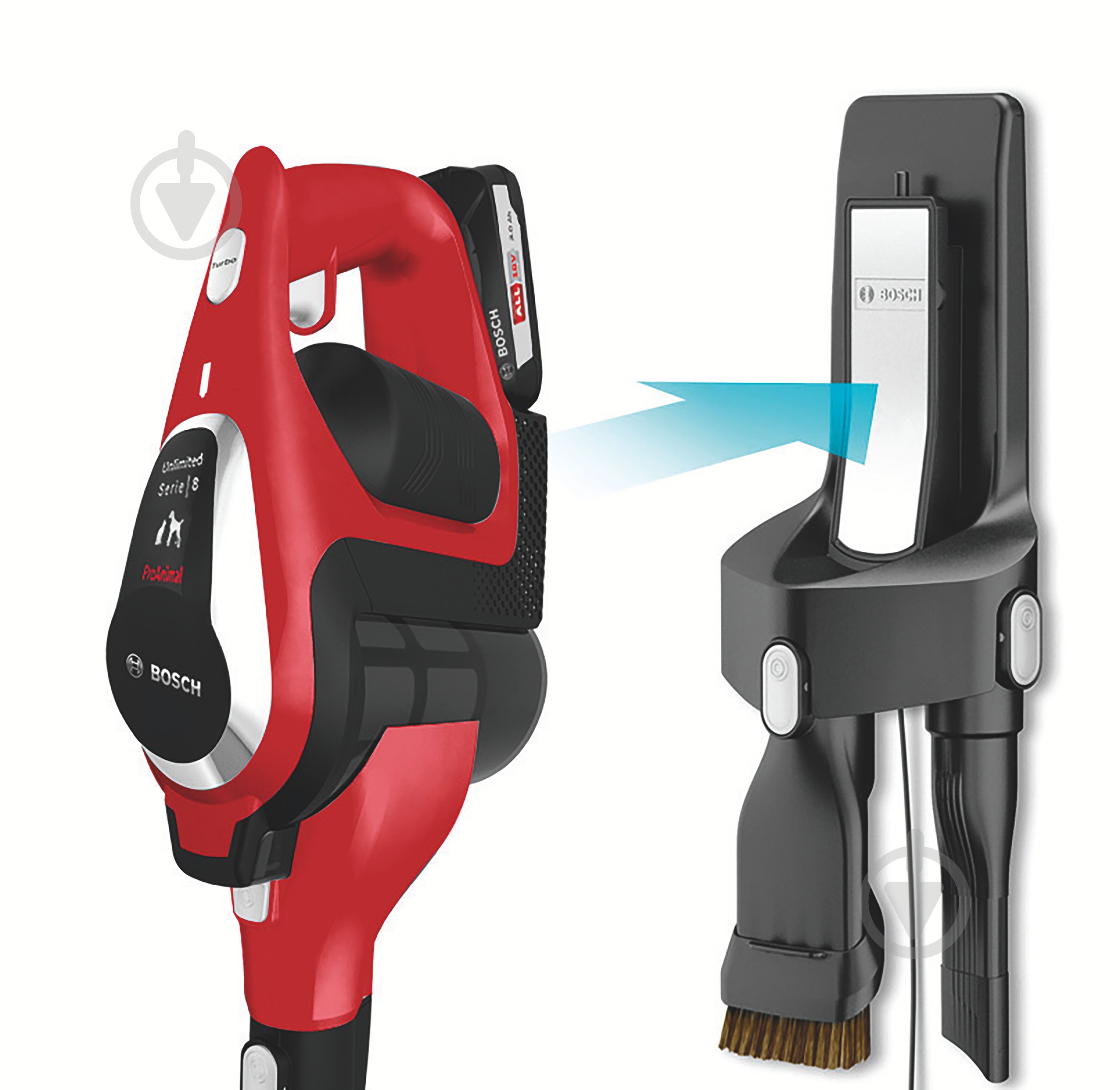 Пылесос аккумуляторный Bosch BBS81PET red - фото 13