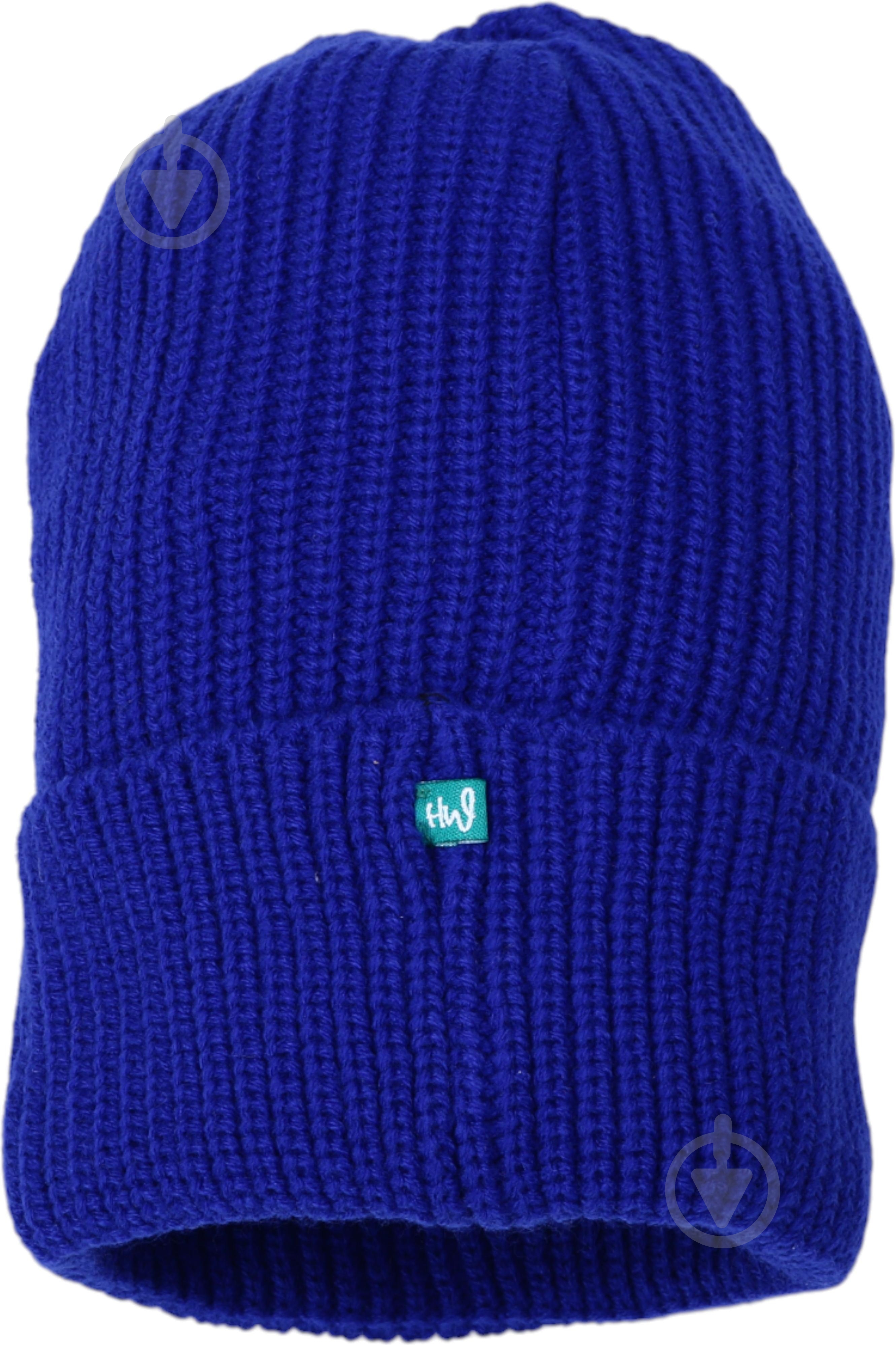 Шапка HW унисекс р.56-58 синий - фото 3