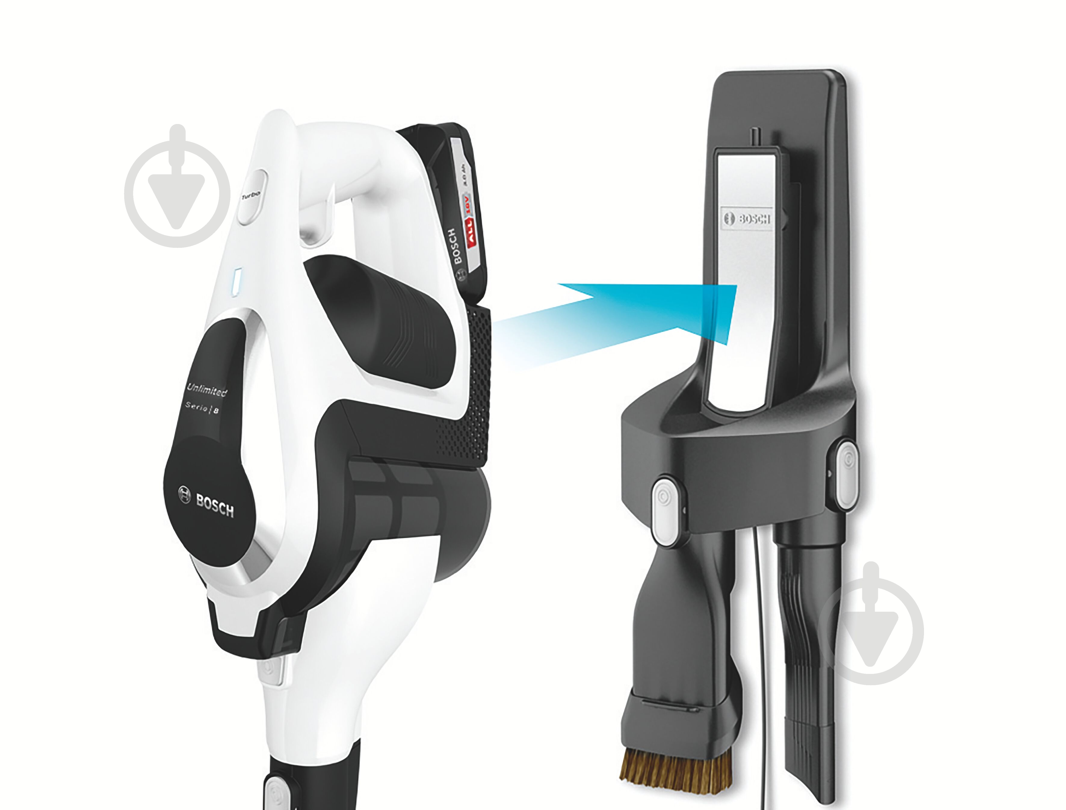 Пылесос аккумуляторный Bosch BBS812PCK white - фото 8