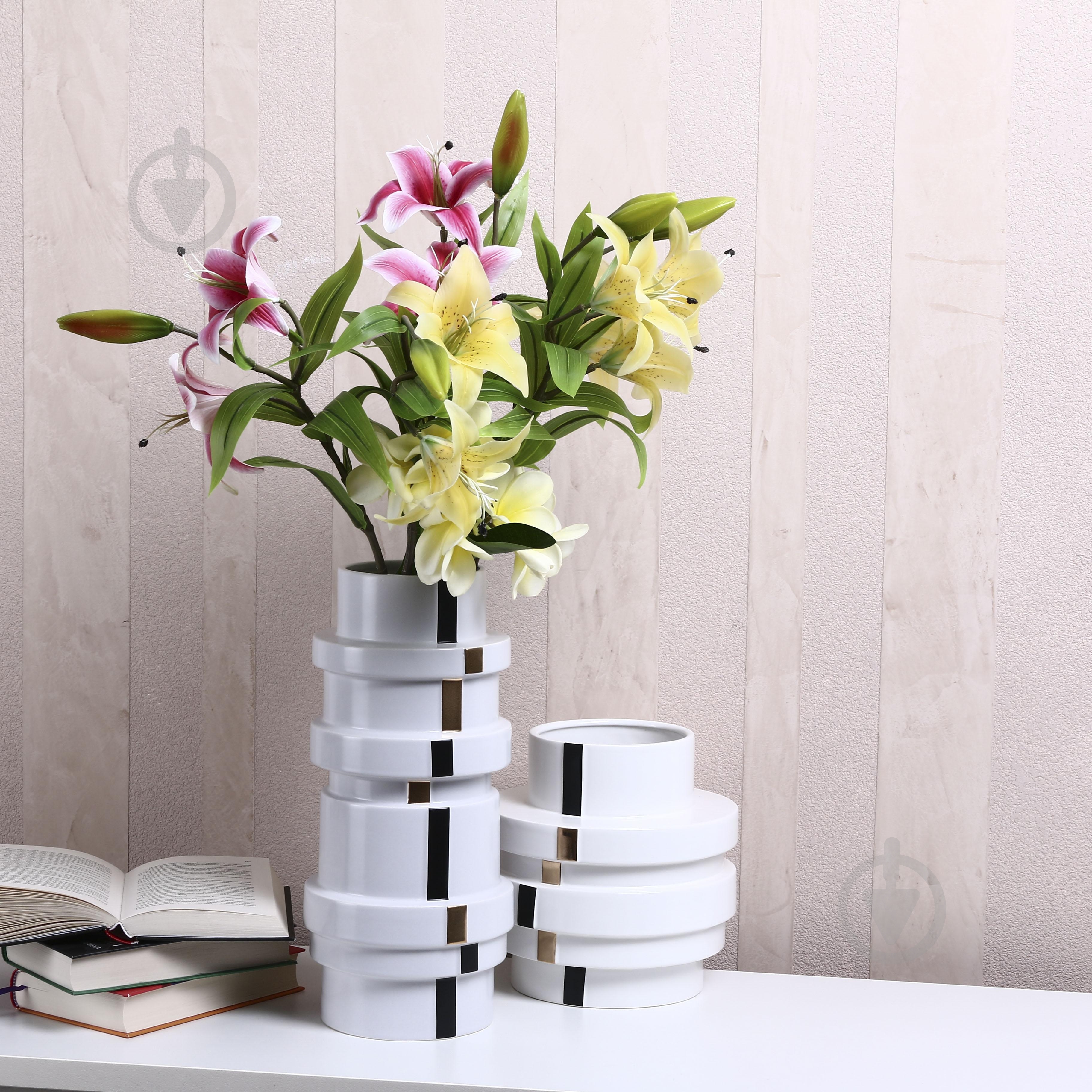 Ваза Inari Catalina 21,5 см белая K16723 - фото 6