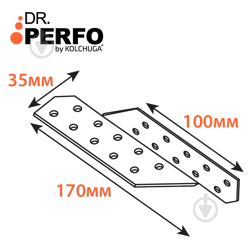 Крепление для стропил левое Kolchuga 170х35х2 - фото 3 Крепление для стропил левое Kolchuga 170х35х2 - фото 3