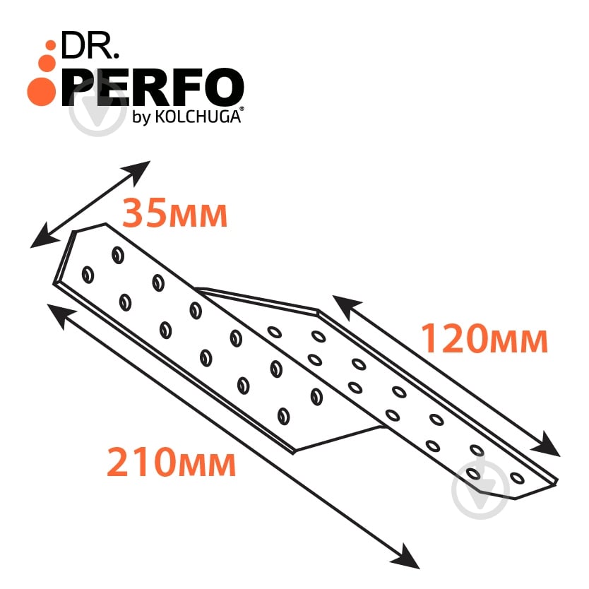 Крепление для стропил левое Kolchuga 210х35х2 - фото 3 Крепление для стропил левое Kolchuga 210х35х2 - фото 3