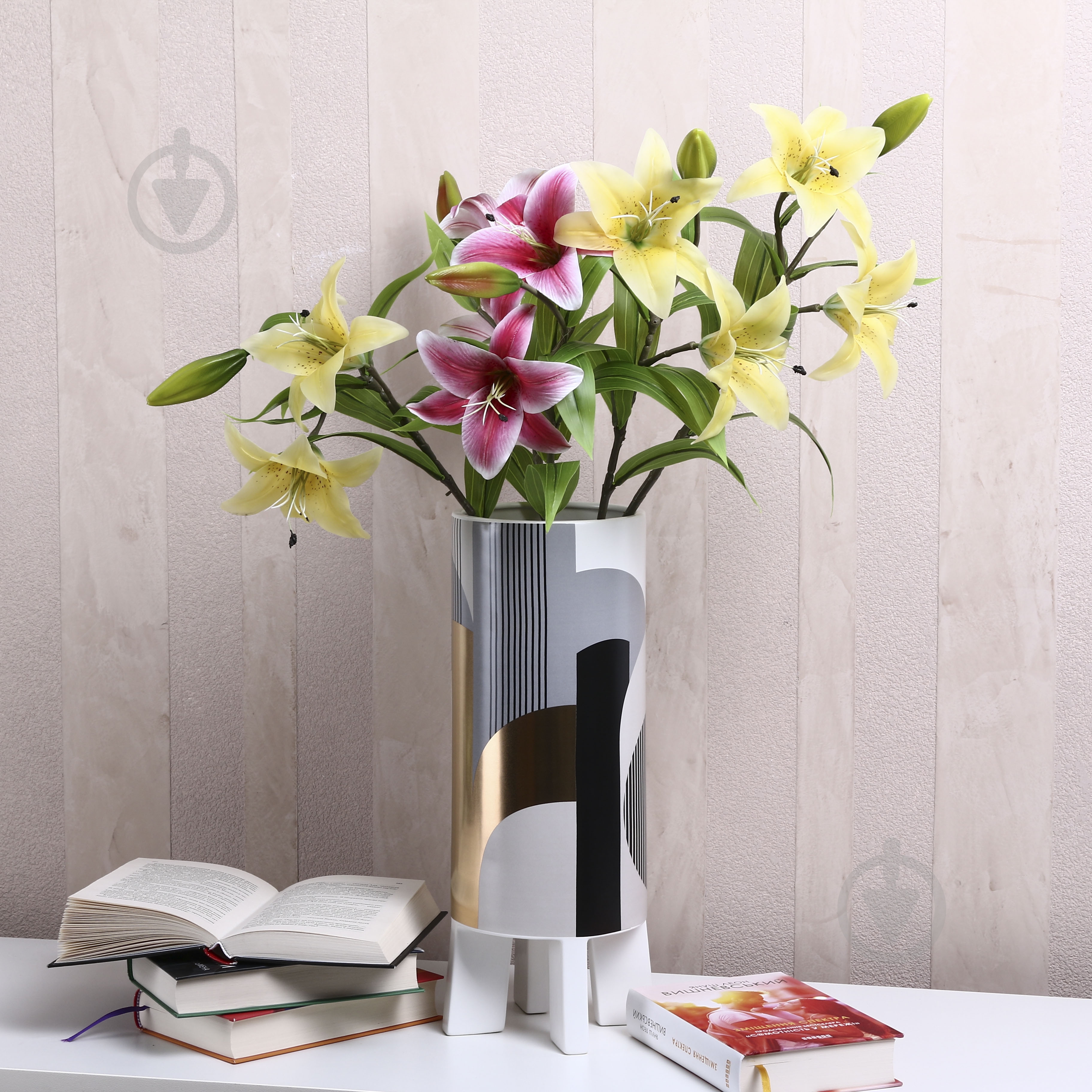 Ваза Inari Abstract 41 см разноцветная K16021 - фото 5 Ваза Inari Abstract 41 см разноцветная K16021 - фото 5