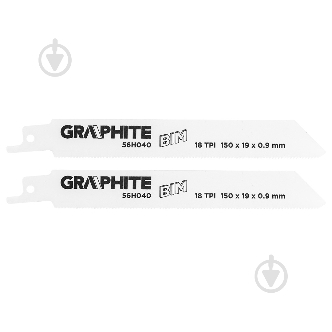 Набор пилочек для сабельной пилы GRAPHITE 2 шт. 56H040 - фото 1 Набор пилочек для сабельной пилы GRAPHITE 2 шт. 56H040 - фото 1