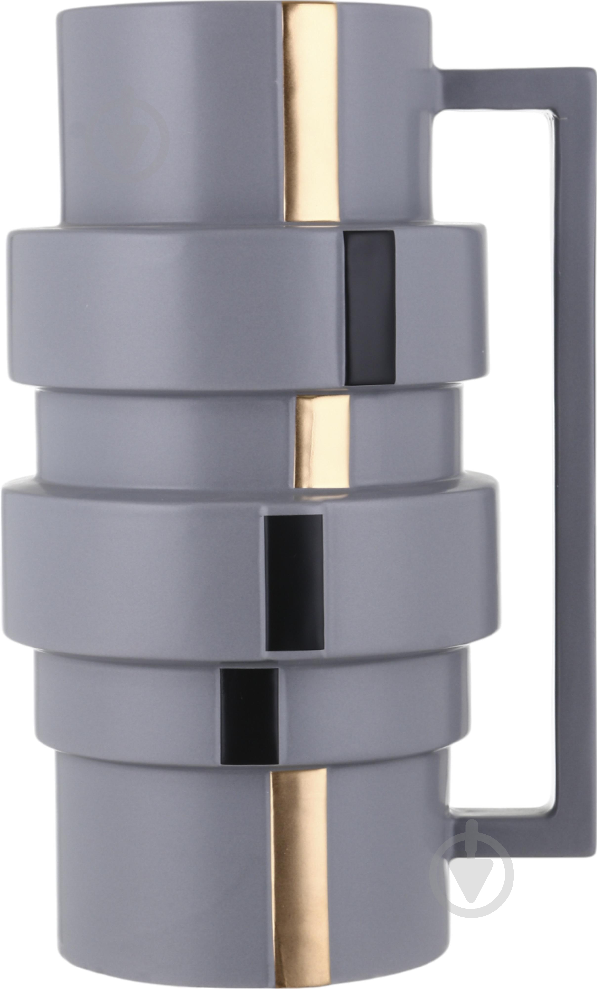 Ваза Inari Catalina 30,5 см серая K16722 - фото 4