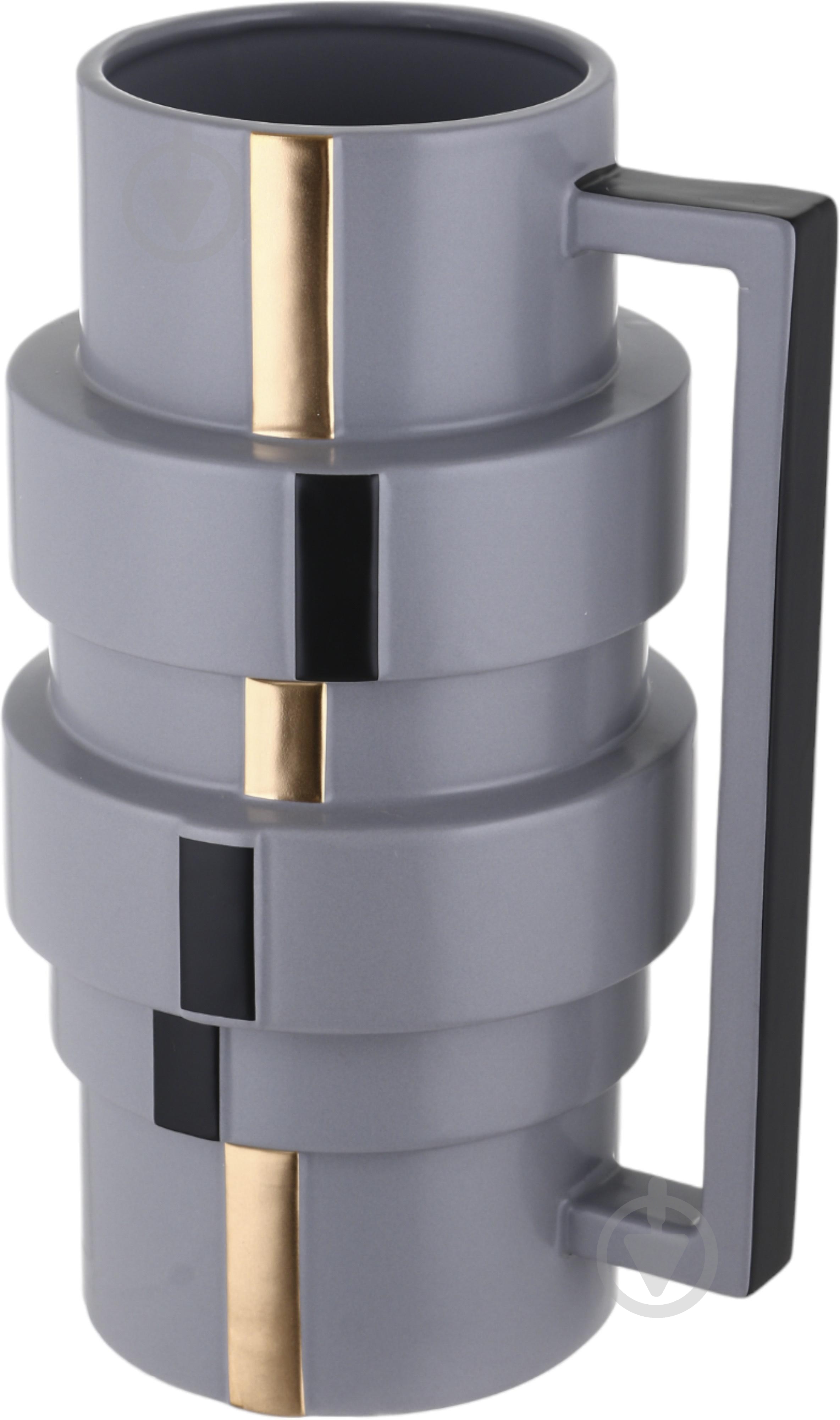 Ваза Inari Catalina 30,5 см серая K16722 - фото 3