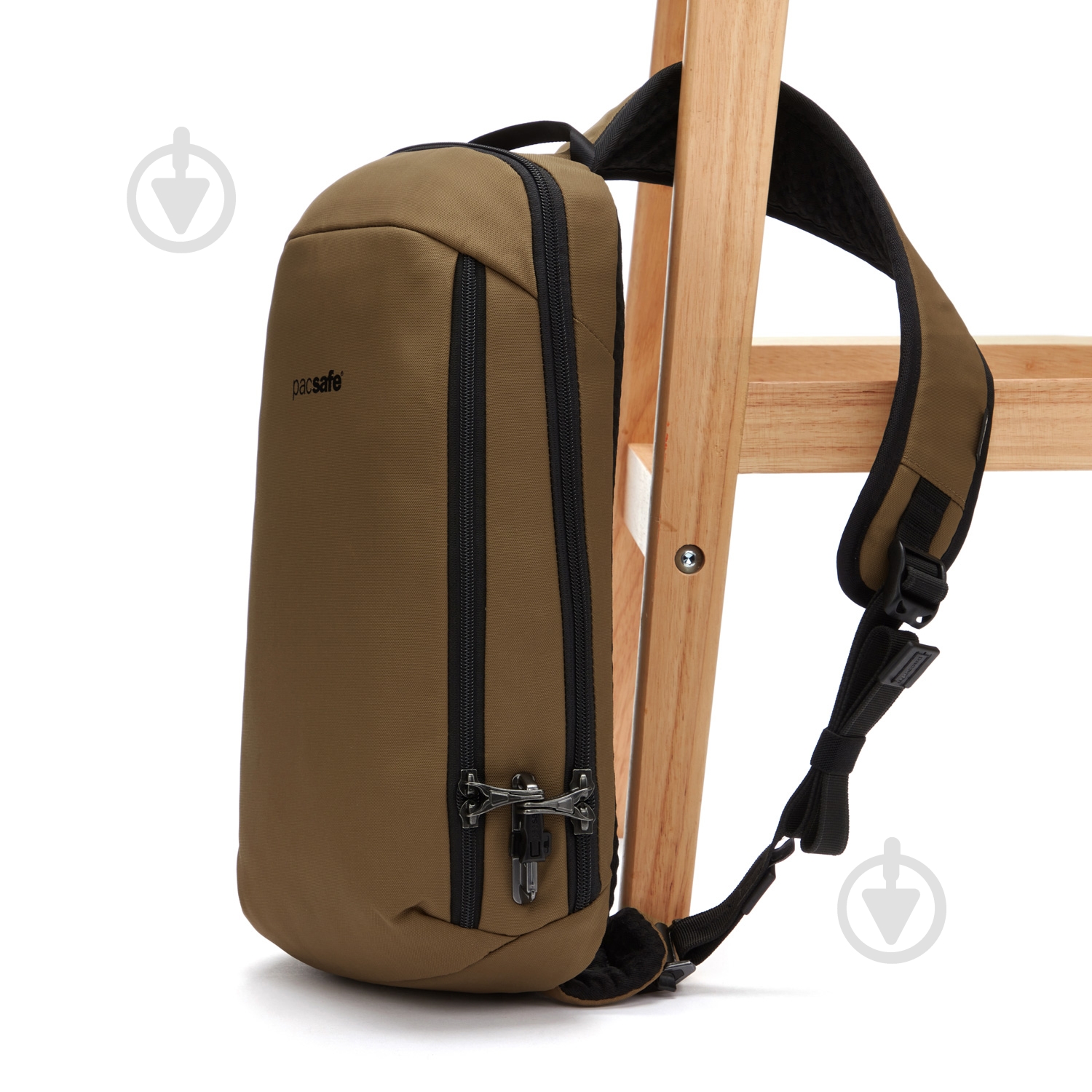 Сумка через плече Pacsafe Vibe 10 л коричневий - фото 9