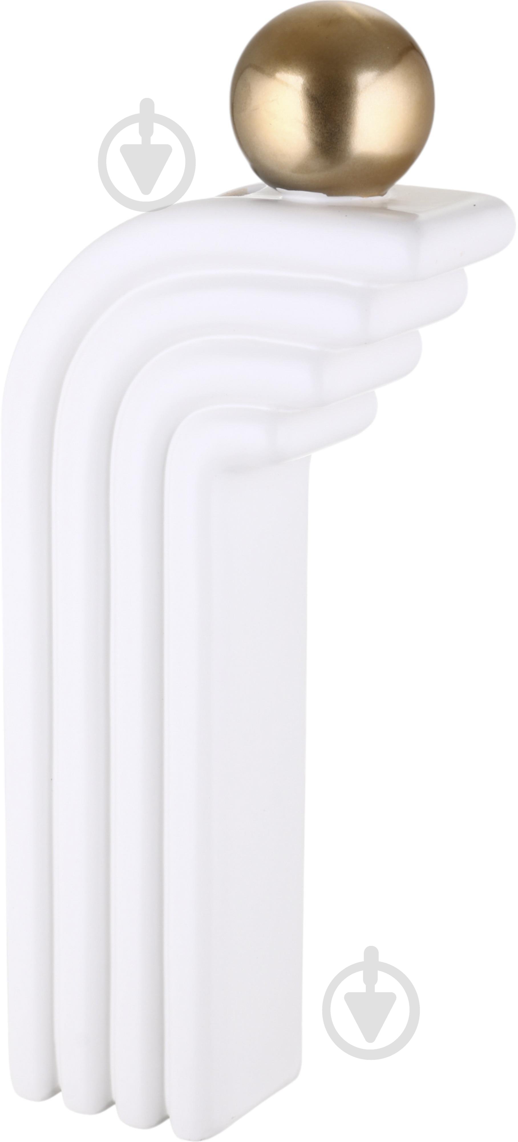 Ваза Inari Oito 54 см белая K17363 - фото 5