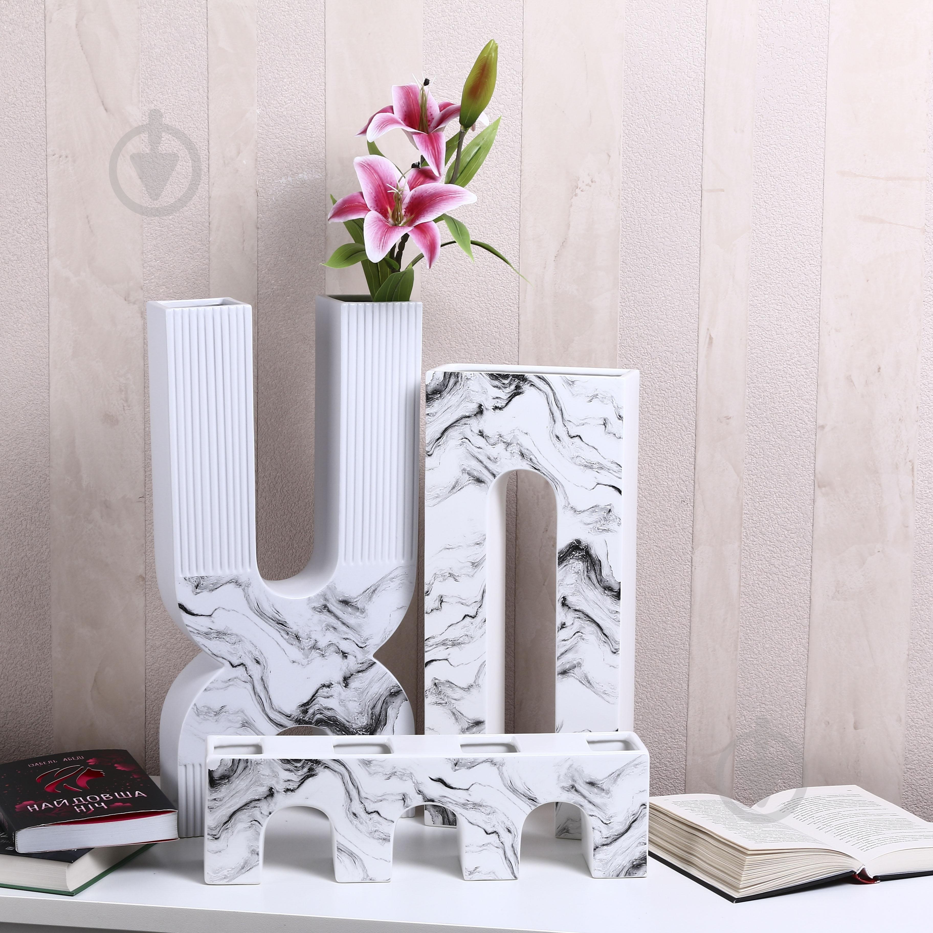 Ваза Inari Mueto 12 см белая K16235 - фото 6