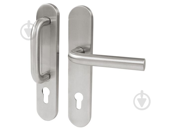 Ручка на планке Amig мод.10PX+4PXB85 fix-mov левая матовый хром - фото 1 Ручка на планке Amig мод.10PX+4PXB85 fix-mov левая матовый хром - фото 1