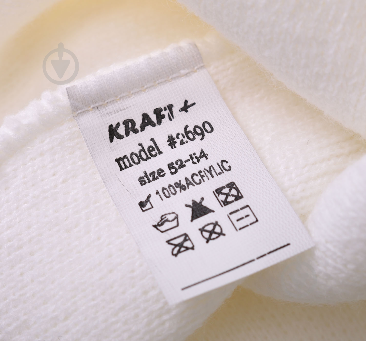 Шапочка детская для девочки Kraft+ арт. 2690 р.52 белый - фото 4