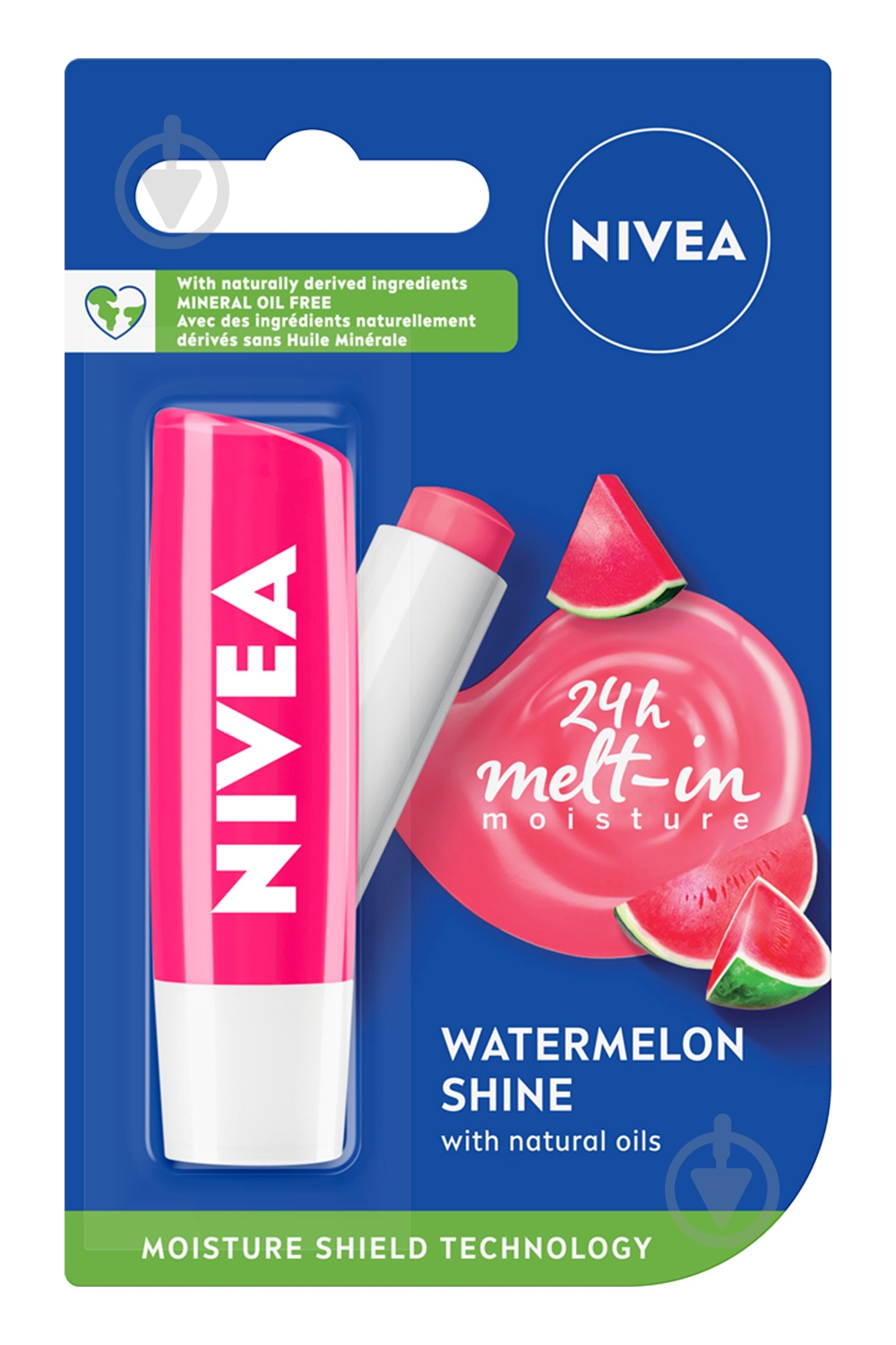 Бальзам для губ Nivea Watermelon Shine 4,8 г - фото 1 Бальзам для губ Nivea Watermelon Shine 4,8 г - фото 1