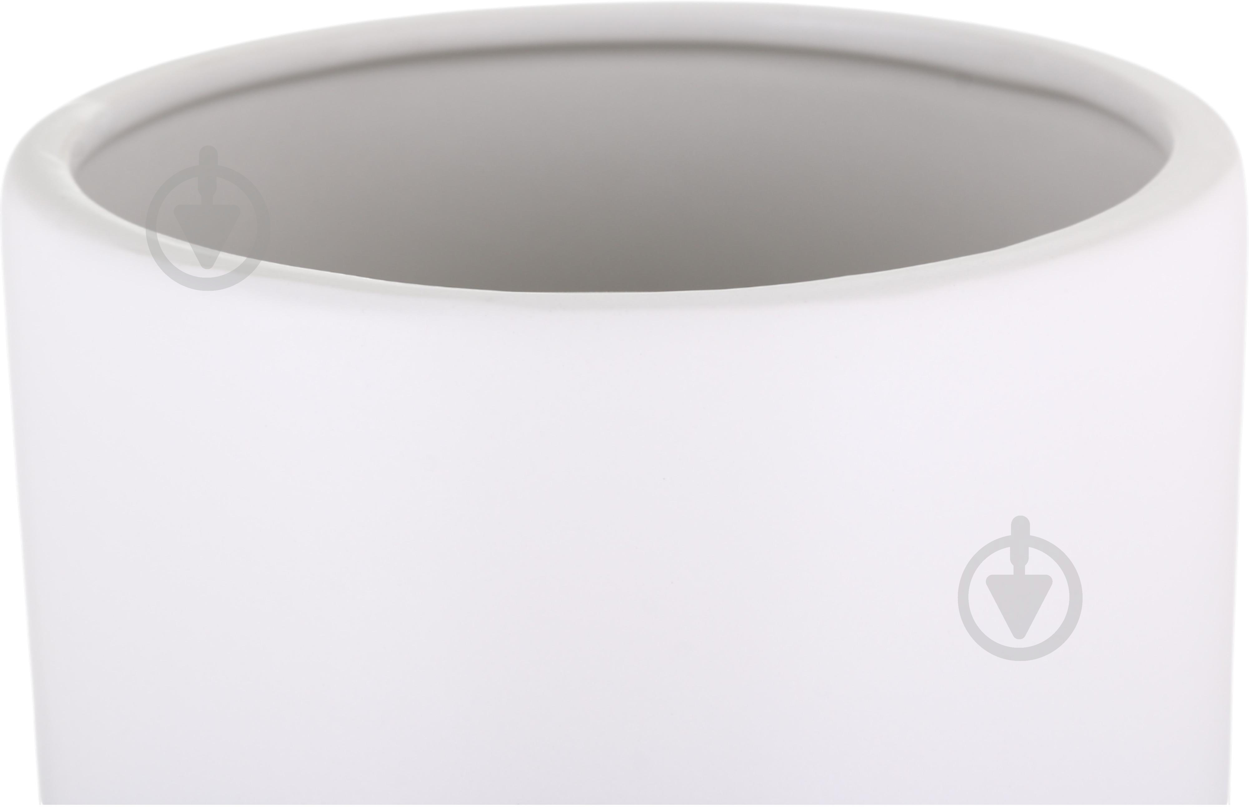 Ваза Inari Stone 33 см белая K13038 - фото 4