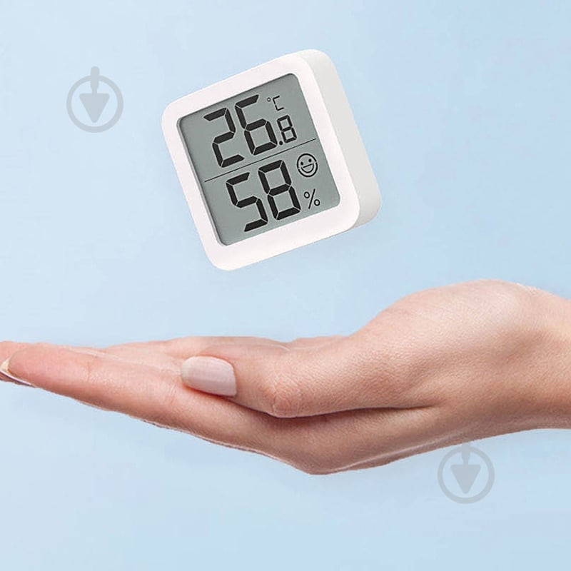 Термогігрометр Xiaomi MiiiW Thermo-Hygrometer Mini White MWTH02 - фото 2 Термогігрометр Xiaomi MiiiW Thermo-Hygrometer Mini White MWTH02 - фото 2