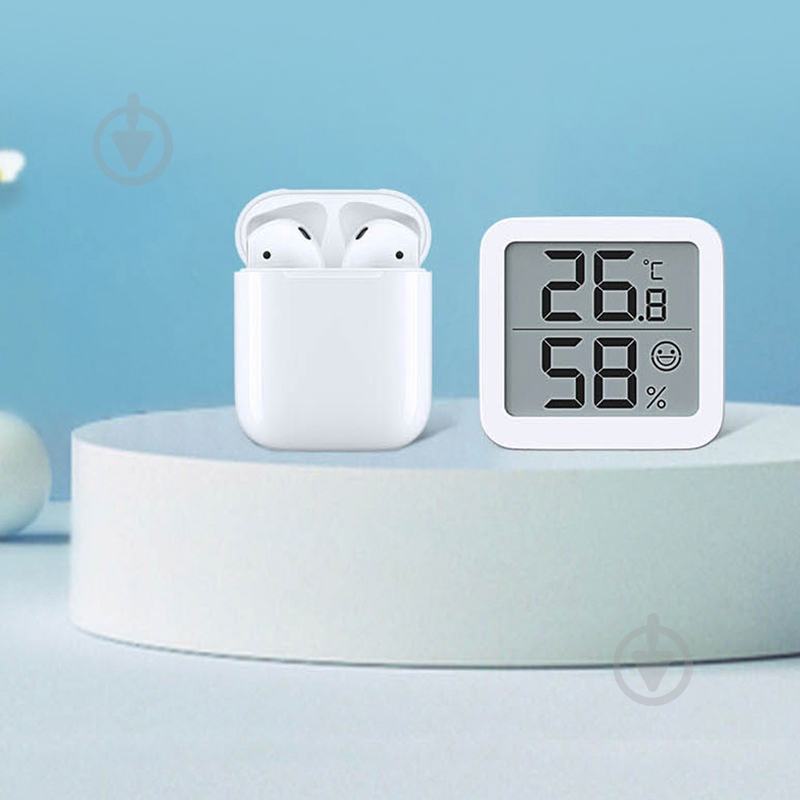 Термогігрометр Xiaomi MiiiW Thermo-Hygrometer Mini White MWTH02 - фото 3 Термогігрометр Xiaomi MiiiW Thermo-Hygrometer Mini White MWTH02 - фото 3