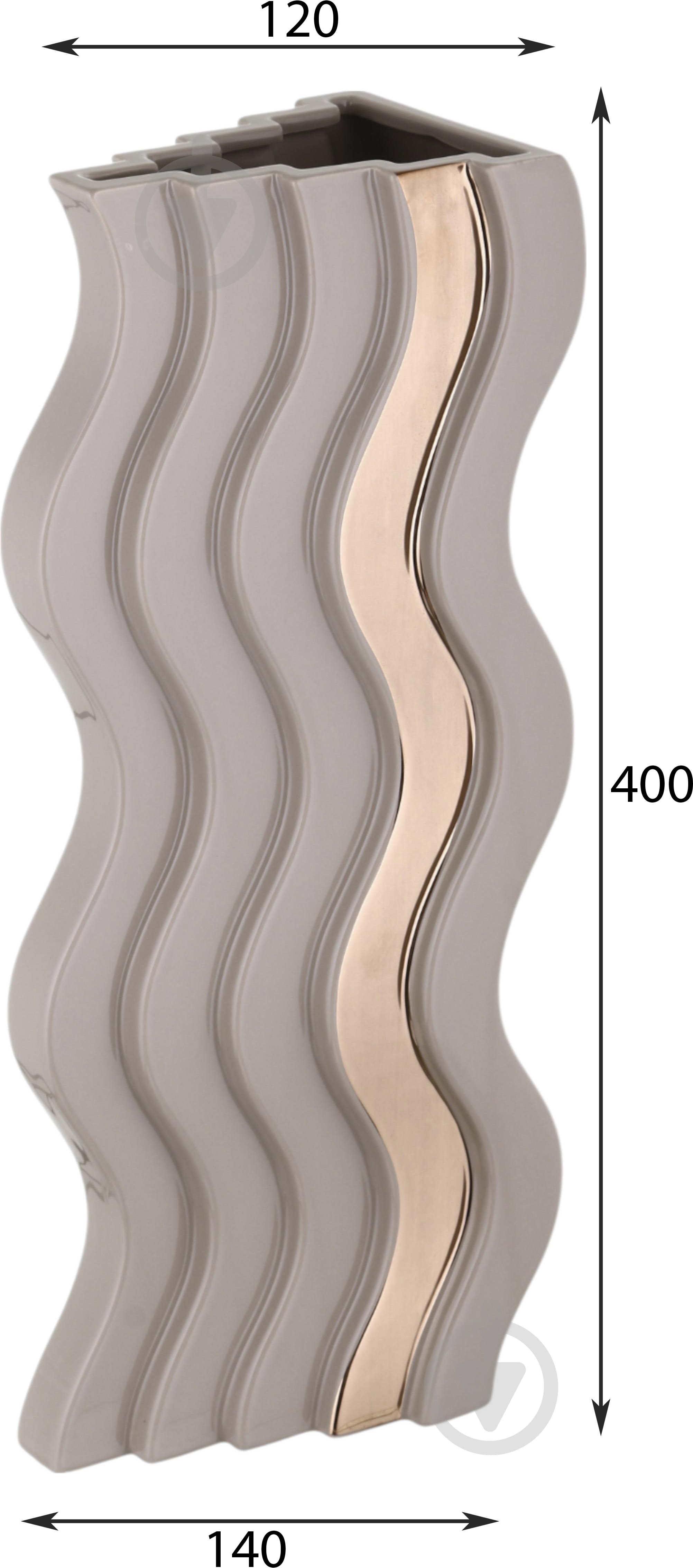 Ваза Inari Nordic 40 см рожева K17059 - фото 2 Ваза Inari Nordic 40 см рожева K17059 - фото 2