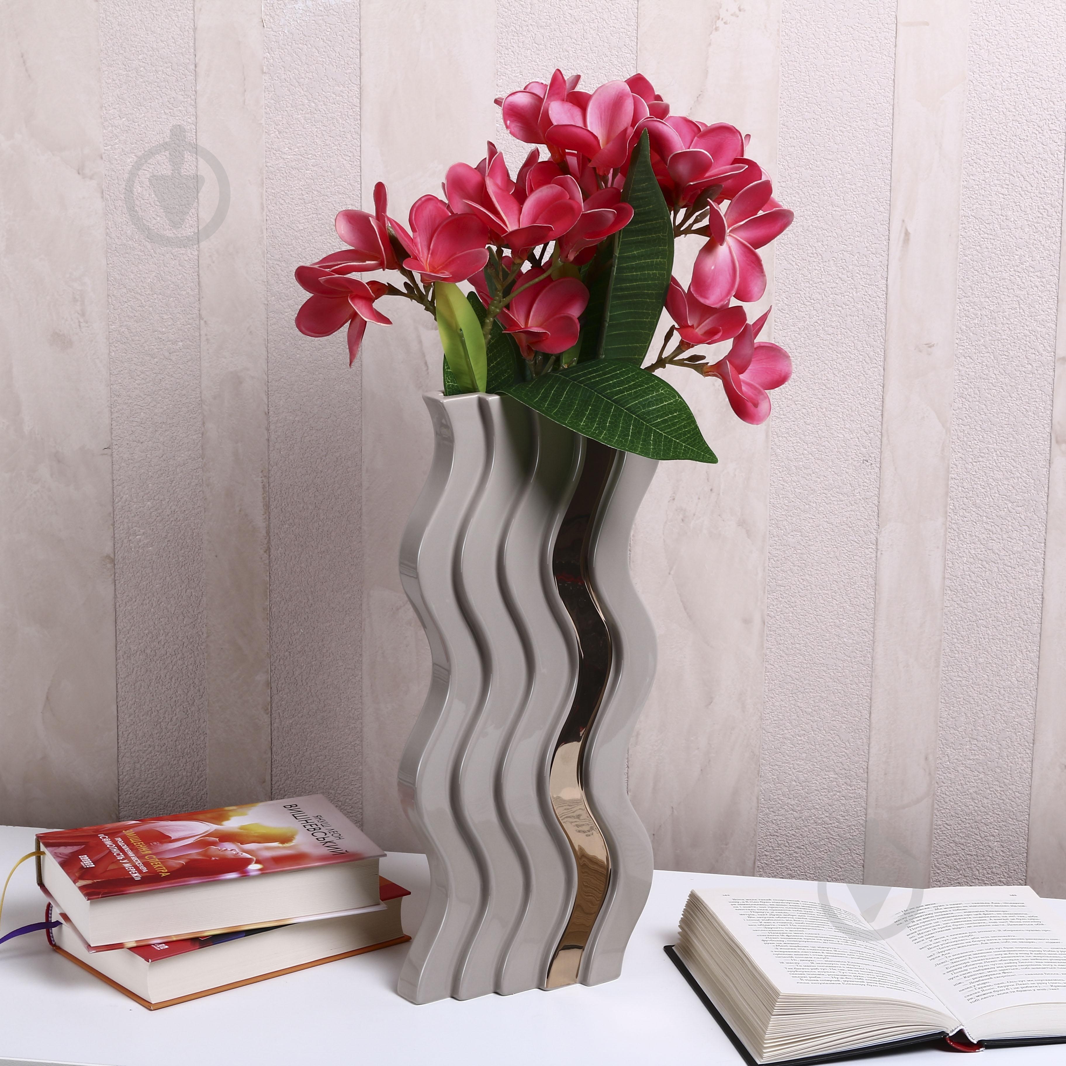 Ваза Inari Nordic 40 см рожева K17059 - фото 6 Ваза Inari Nordic 40 см рожева K17059 - фото 6