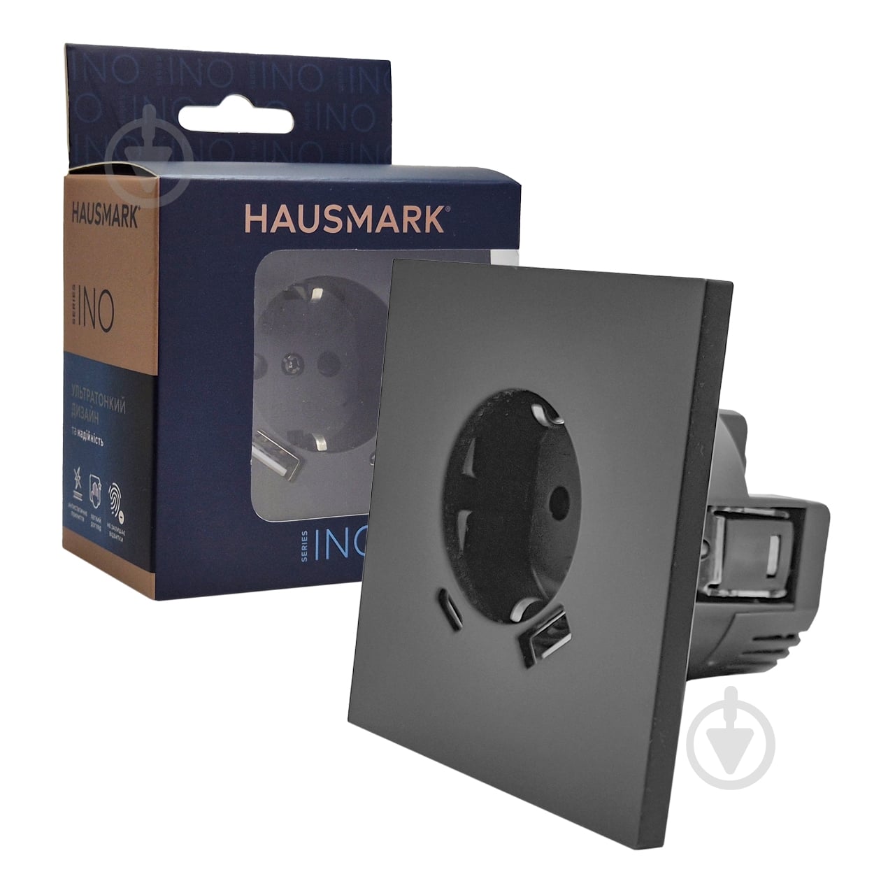 Розетка USB HausMark INO IP20 сірий PS-USB+TypeC-EU-Gray - фото 4