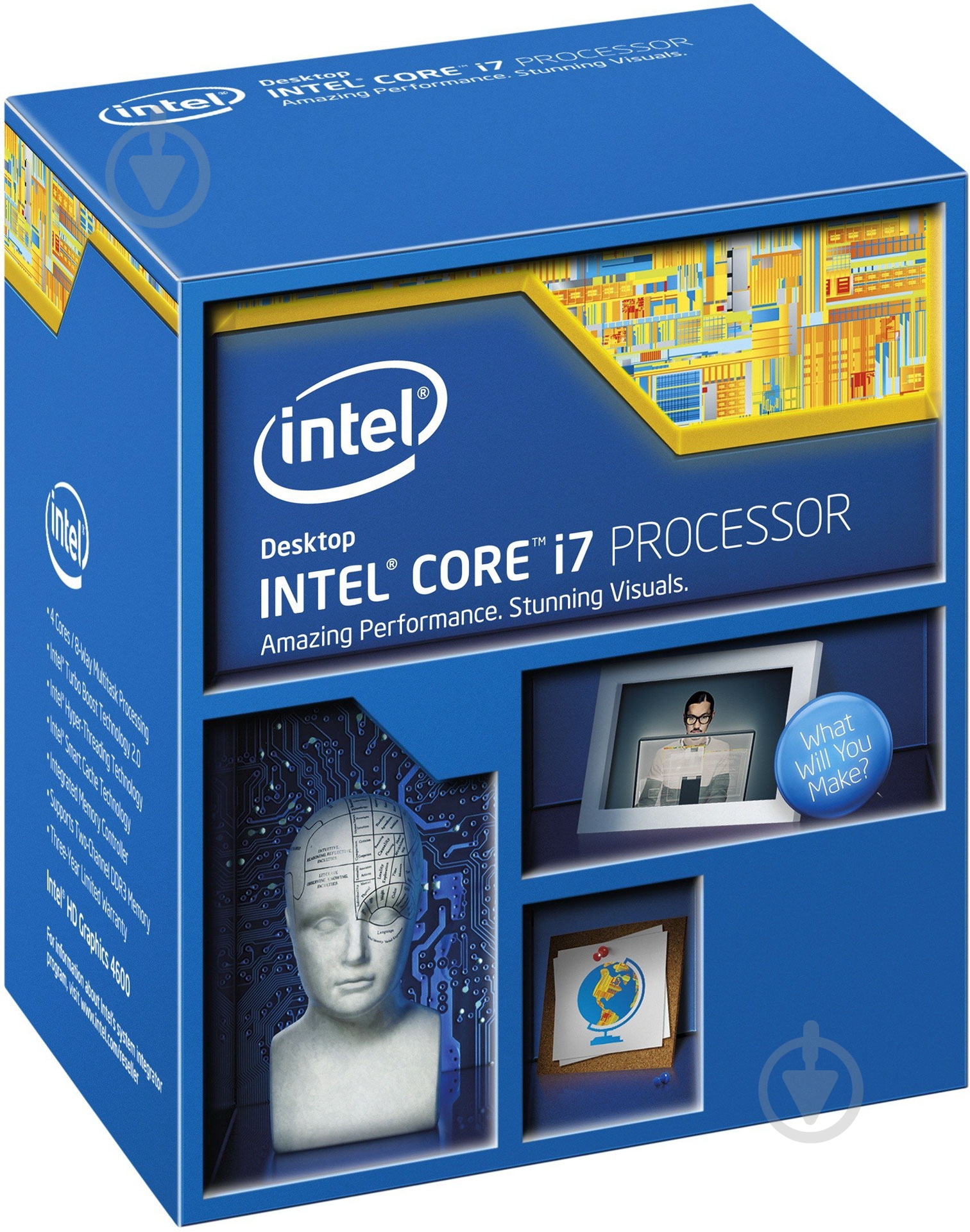 Процесор Intel Box (BX80646I74790S) INTEL CORE I7-4790S BOX - фото 1