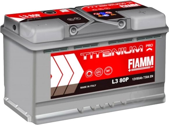 Аккумулятор автомобильный Fiamm Titanium Pro 80Ah 730A 12V «+» справа (FIM 7905157) - фото 1