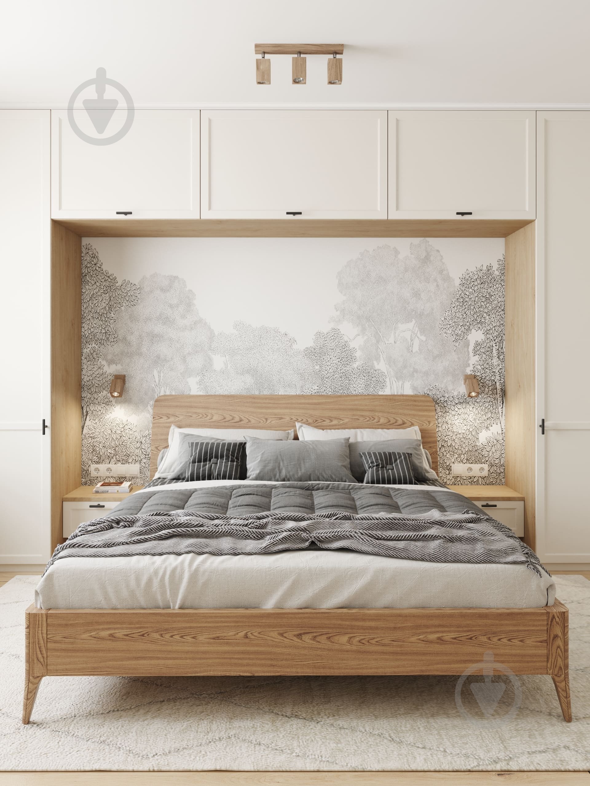 Спот Iterna Cube 3xGU10 ясень светлый LW0613 - фото 5 Спот Iterna Cube 3xGU10 ясень светлый LW0613 - фото 5