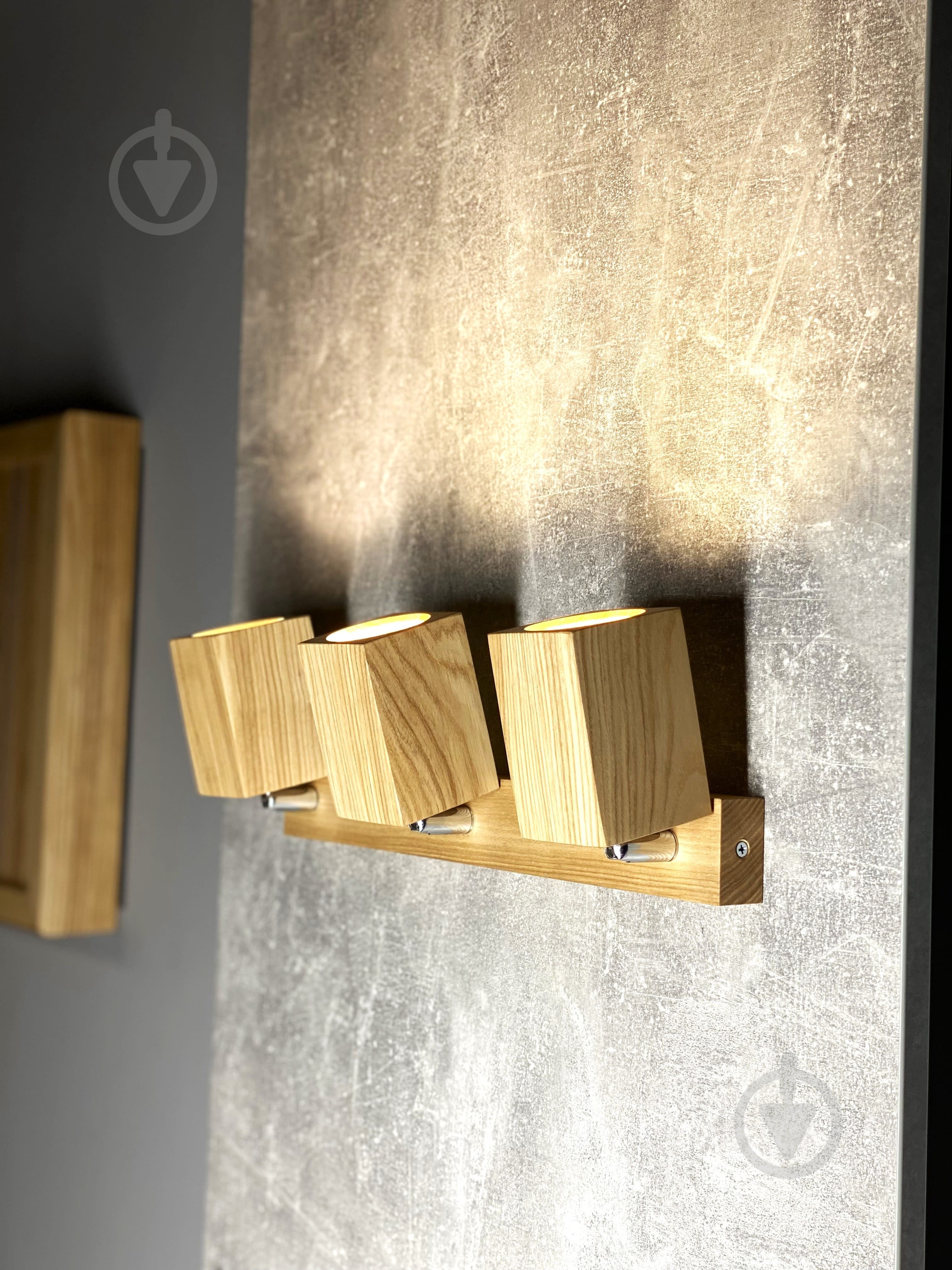 Спот Iterna Cube 3xGU10 ясень светлый LW0613 - фото 3 Спот Iterna Cube 3xGU10 ясень светлый LW0613 - фото 3