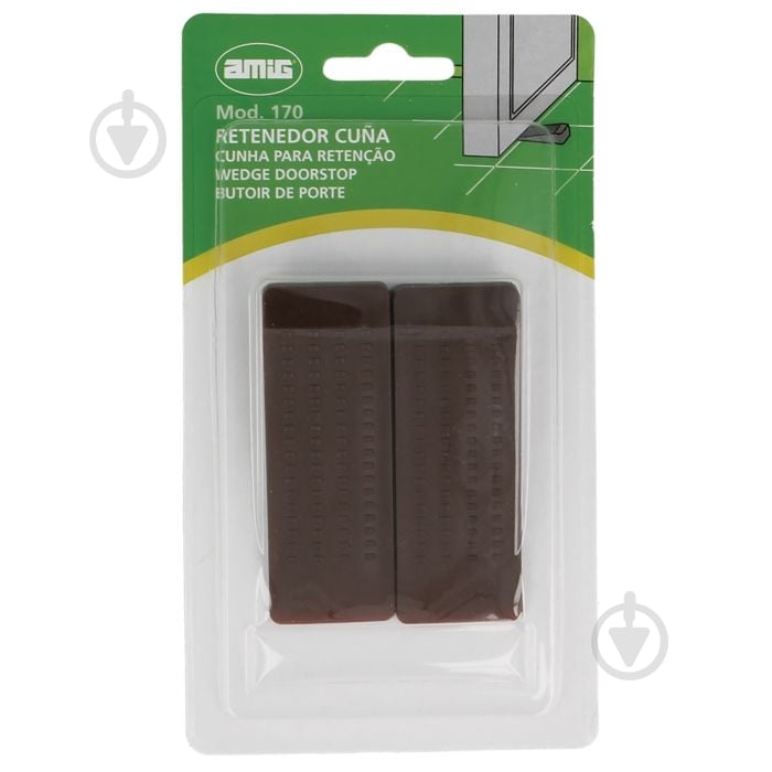 Стопор дверной Amig "БАШМАК" мод.170 коричневый - фото 2