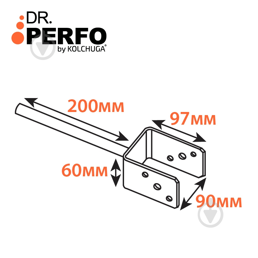 Консоль колонны под заливку 90х60х97х200х4.0 Kolchuga - фото 3