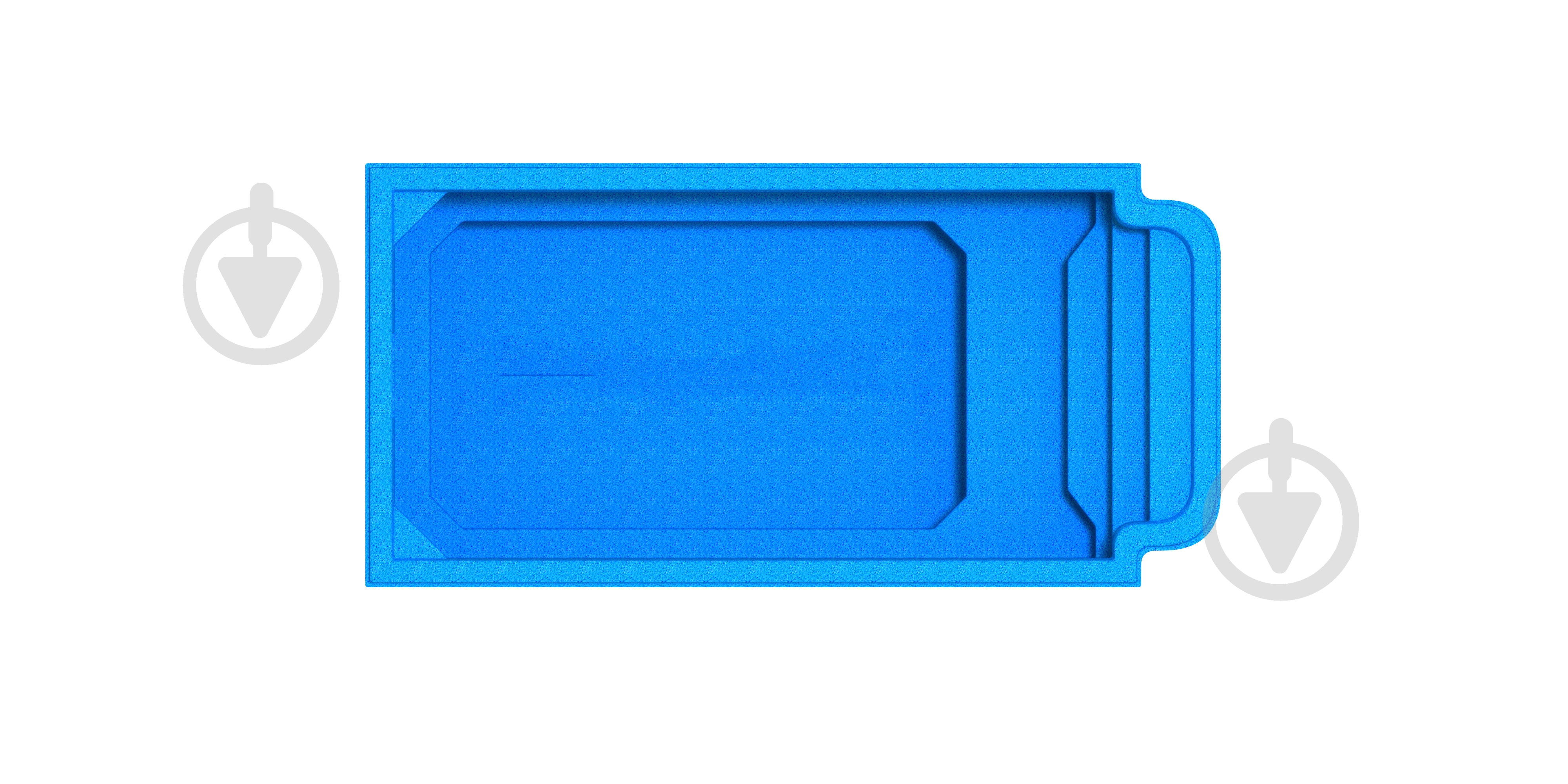 Бассейн стекловолоконный Favorit Атлантида 6 Экстра - фото 2