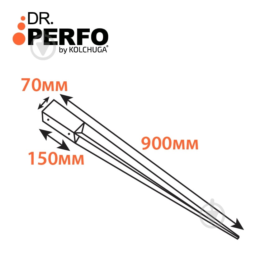 Опора колоны Kolchuga 900х70х70 мм - фото 3 Опора колоны Kolchuga 900х70х70 мм - фото 3