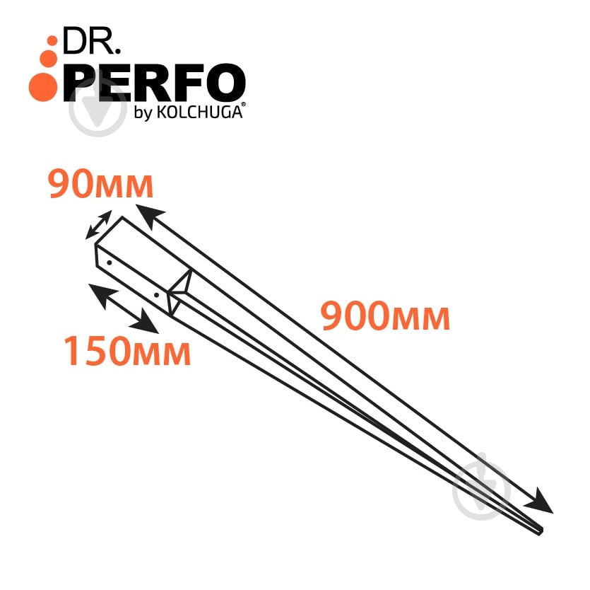 Опора колоны Kolchuga 900х150х90 мм - фото 3