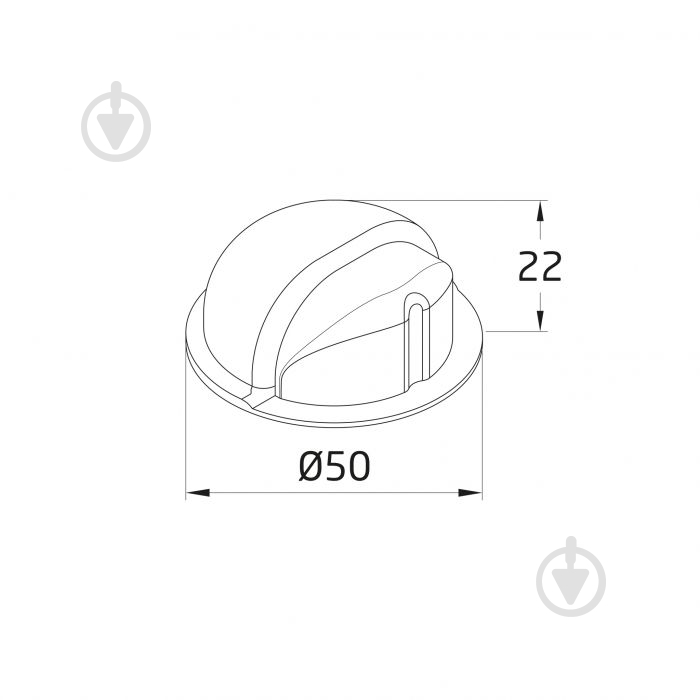 Стопор дверной самоклеящийся Amig мод.400 коричневый - фото 5
