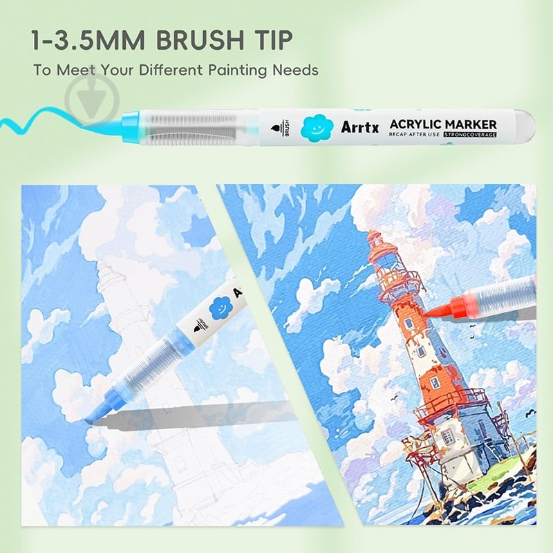 Маркер акриловий Arrtx AACM-0936A LC304042 - фото 7