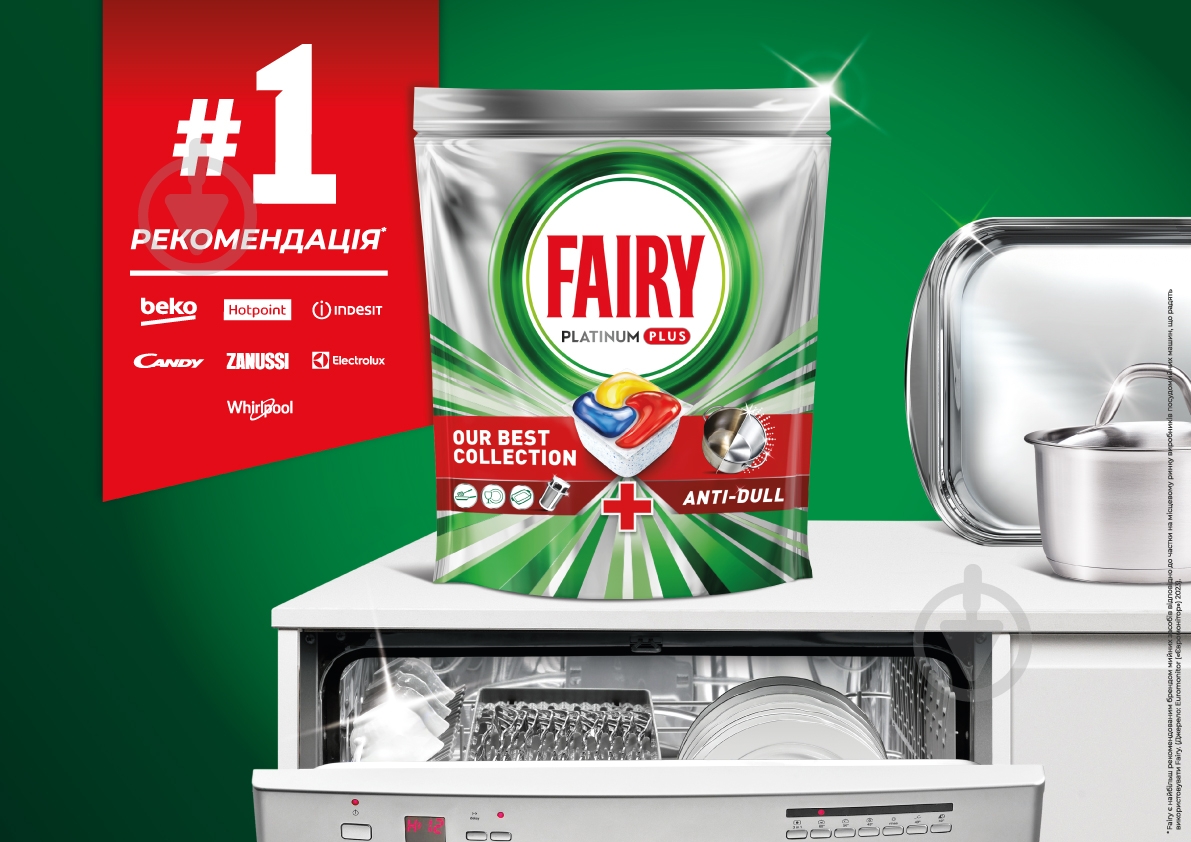 Капсули для посудомийних машин Fairy Platinum Plus Все-в-1 114 шт. - фото 4