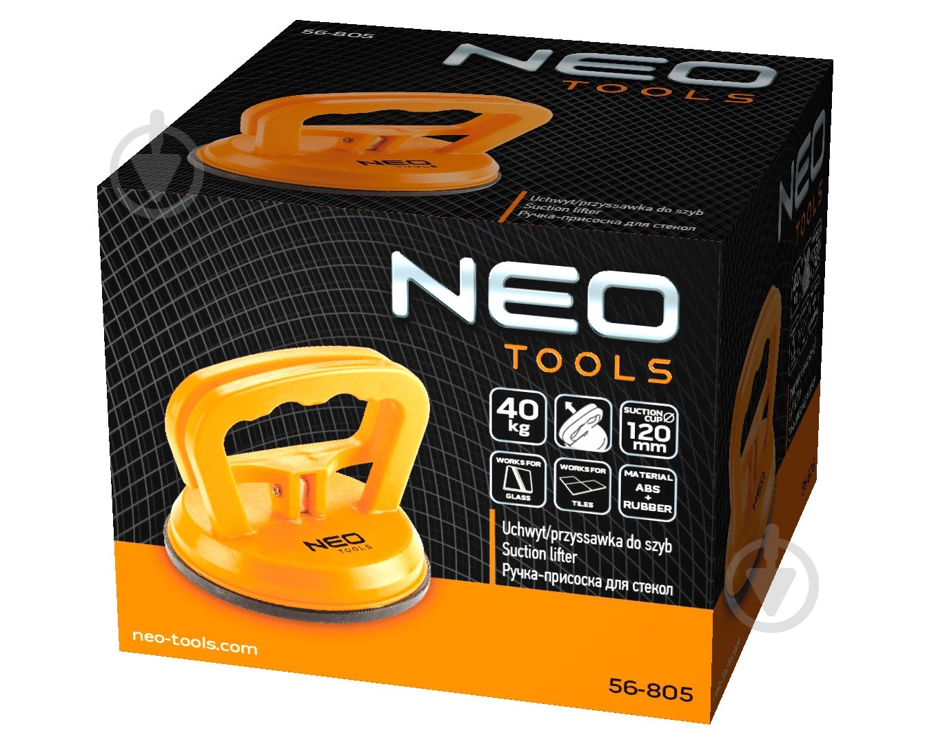 Присоска для скла NEO tools до 40 кг 56-805 - фото 6