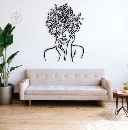 Панно декоративне Brushme Квітнути 6x32 см чорний - фото 1