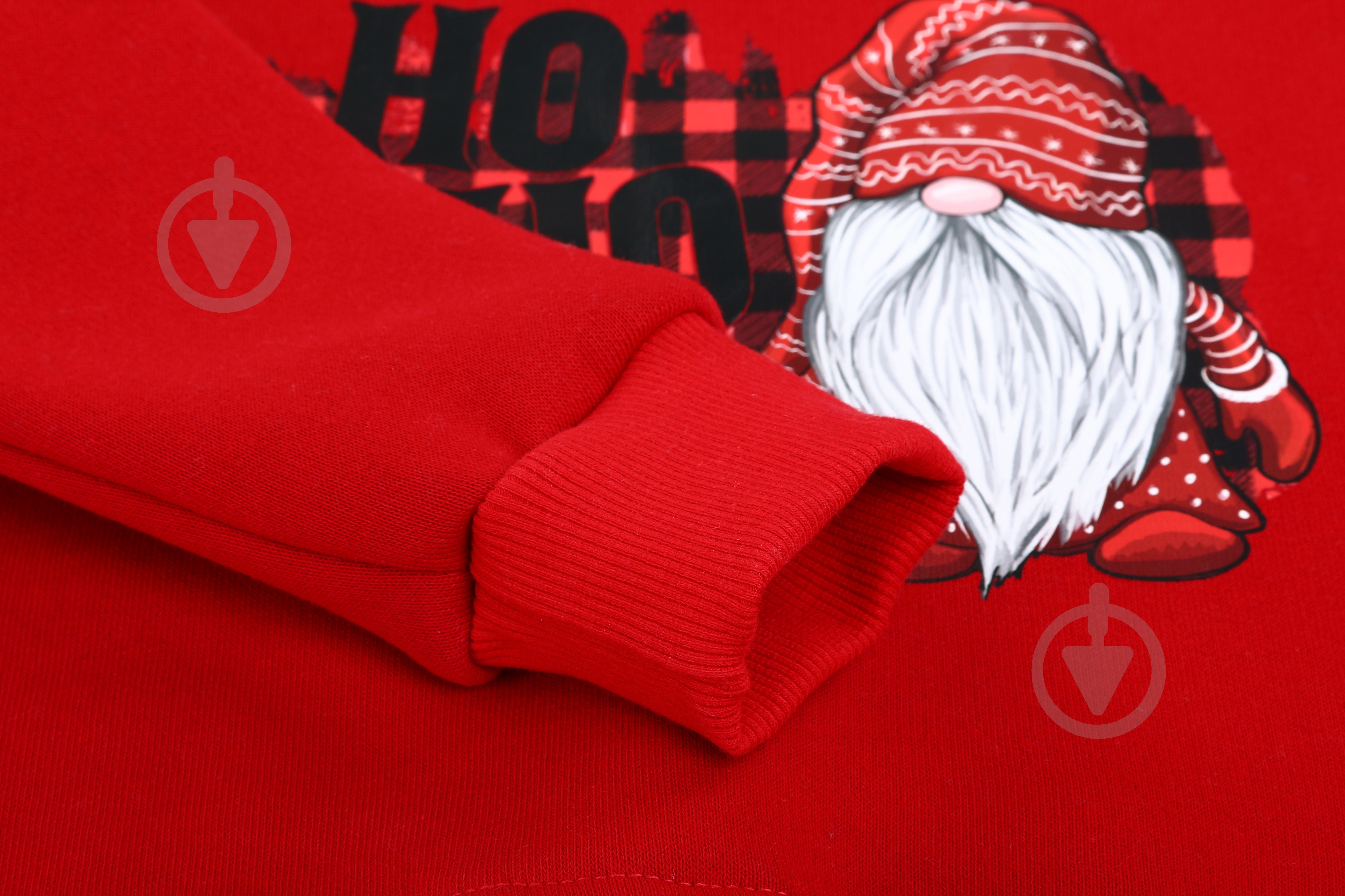 Свитшот унисекс Формат с начесом Рождественский Гном р.104 красный - фото 3 Свитшот унисекс Формат с начесом Рождественский Гном р.104 красный - фото 3