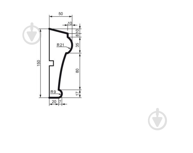 Молдинг Prestige Decor MC 164 2000x150x50 мм - фото 2