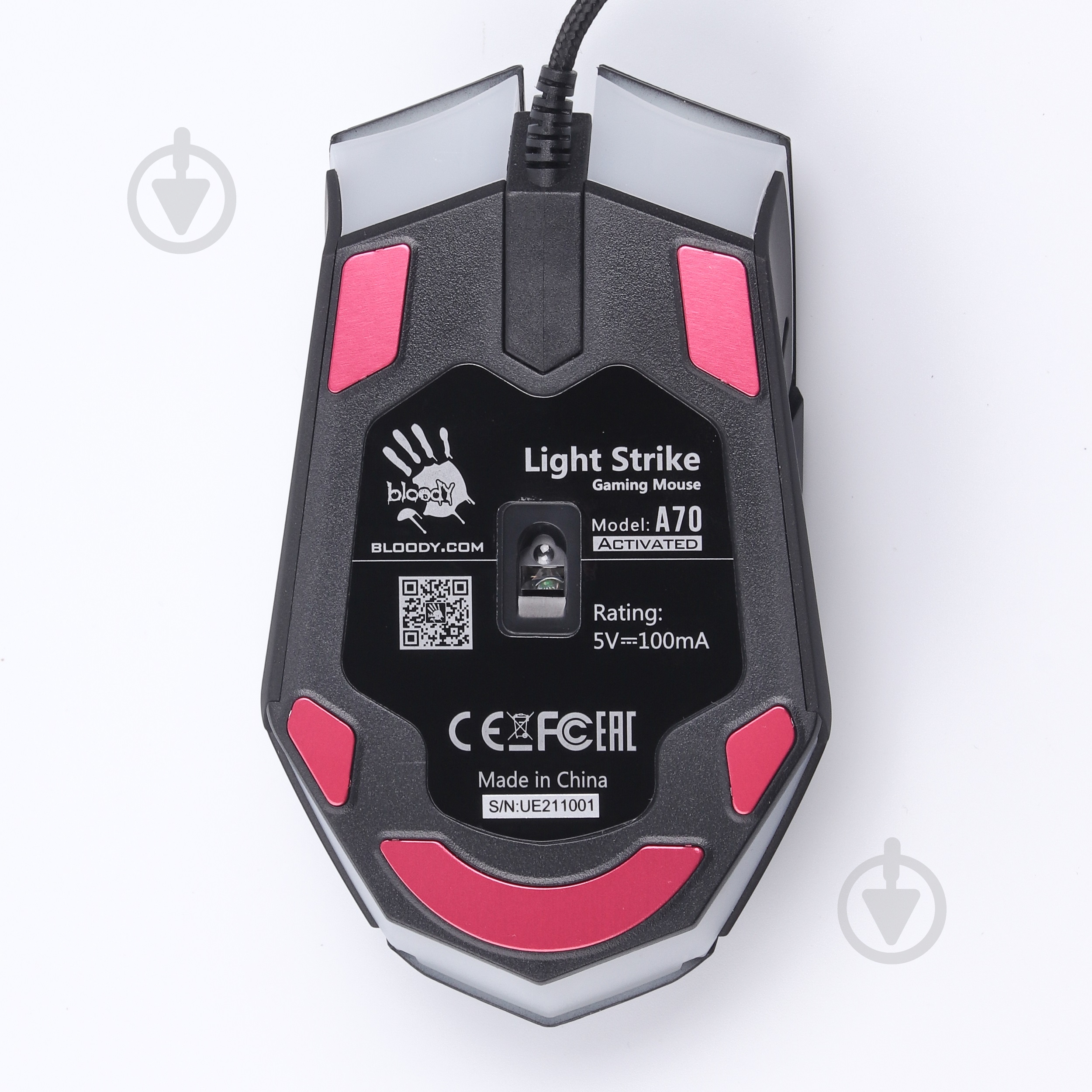 Мышь A4Tech A70 Bloody (Matte Black) Optical 4000CPI - фото 6