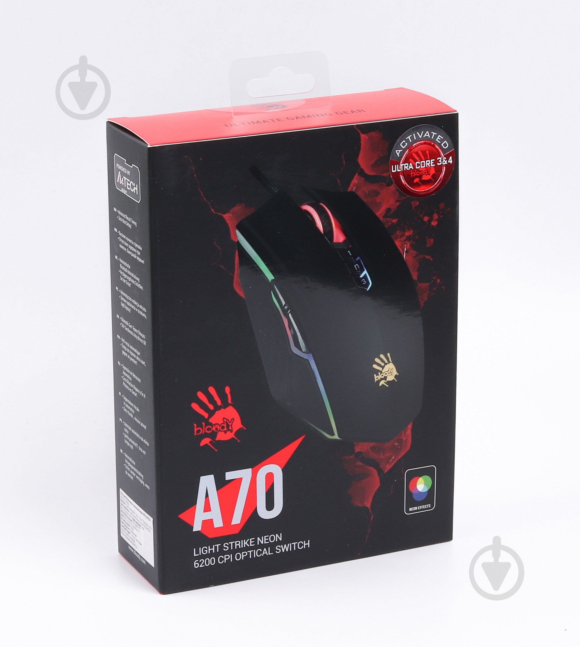 Мышь A4Tech A70 Bloody (Matte Black) Optical 4000CPI - фото 7
