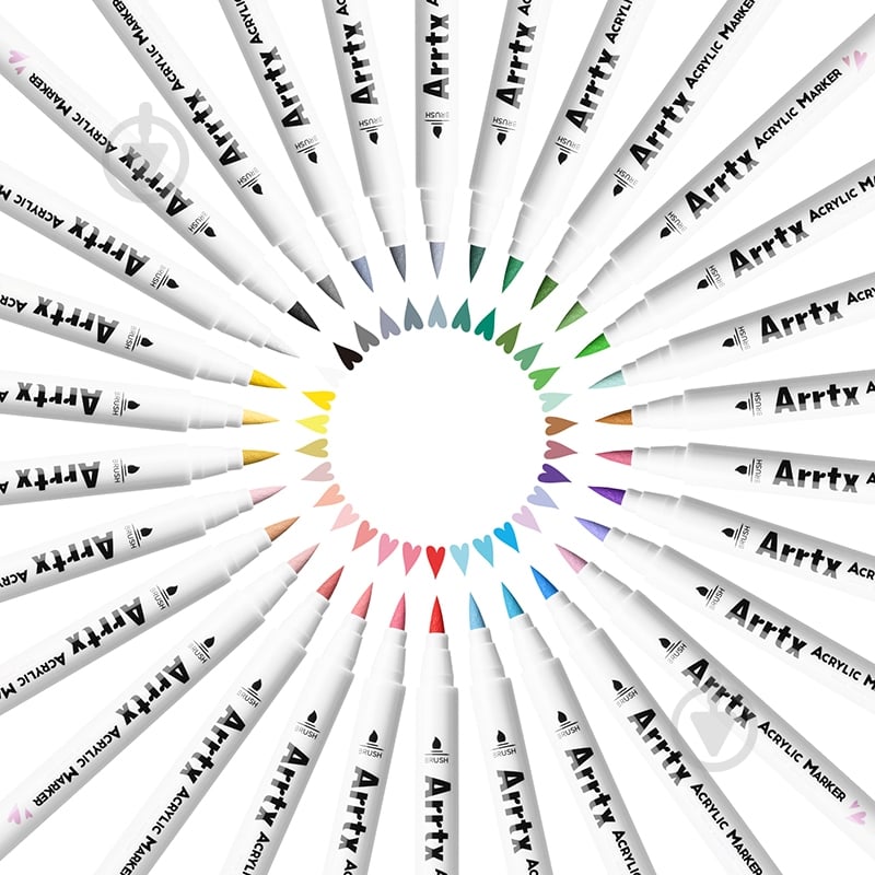 Набір маркерів акрилових Arrtx AACM-0530A 30 кольорів LC303144 - фото 5 Набір маркерів акрилових Arrtx AACM-0530A 30 кольорів LC303144 - фото 5