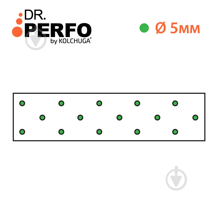 Пластина перфорована Kolchuga 200х50х2 мм - фото 4