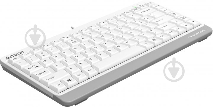 Клавіатура A4Tech FKS11 USB Fstyler Compact Size (FKS11 USB White) white - фото 2
