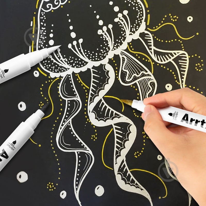 Набір маркерів акрилових Arrtx AACM-0500-10A 10 шт LC303601 - фото 6 Набір маркерів акрилових Arrtx AACM-0500-10A 10 шт LC303601 - фото 6